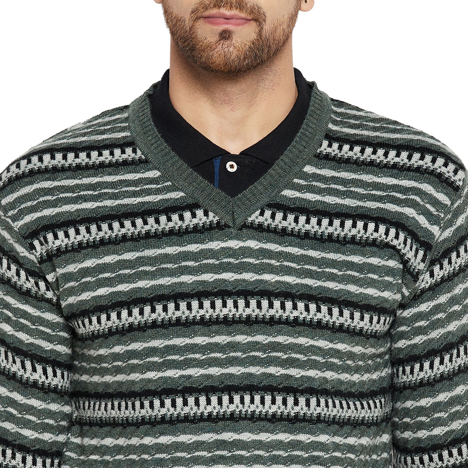 Duke Urban Men Full Sleeve V Neck Sweater (SDS2056)