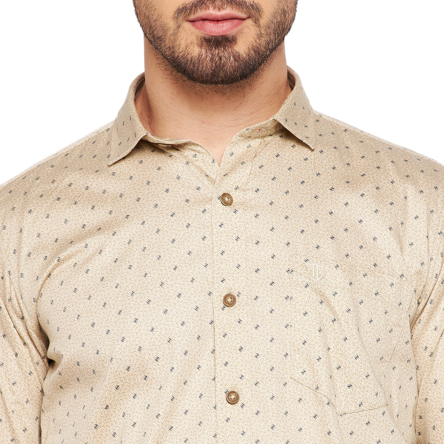 Duke Urban Men Slim Fit Printed Spread Collar Casual Shirt (SDO8PRSI)