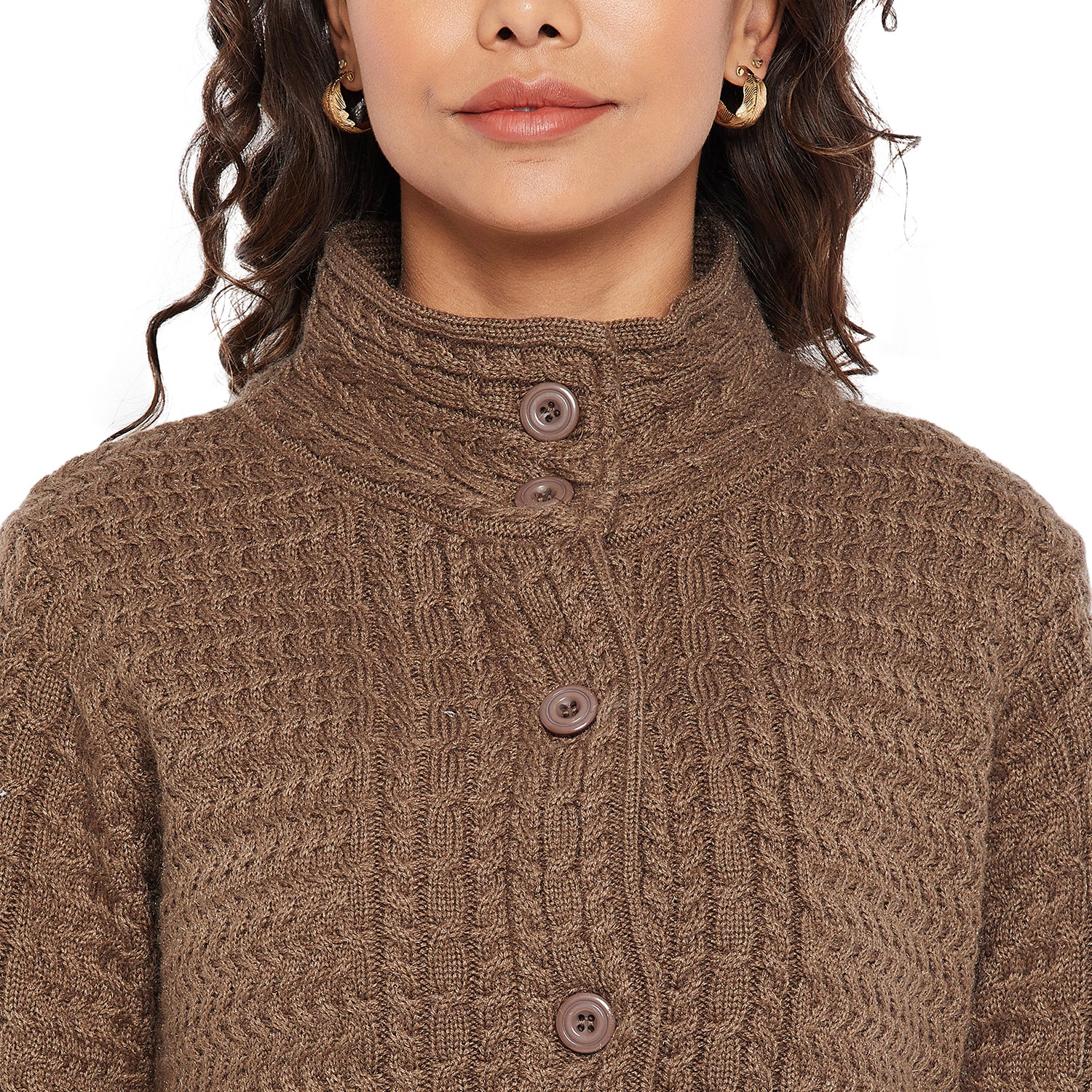 Duke Urban Women Turtle Neck Cardigan  (SDS1102)