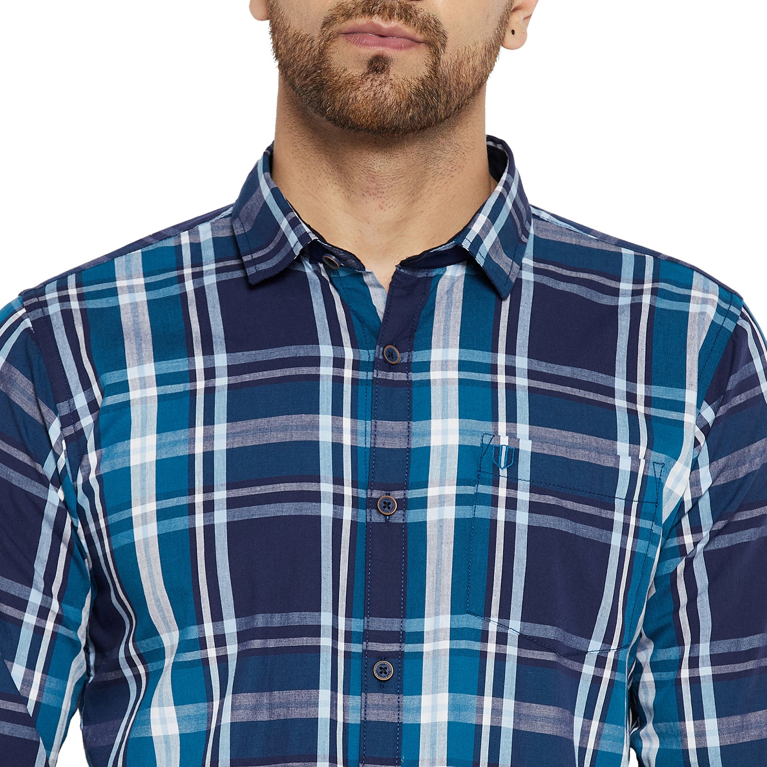 Duke Urban Men Slim Fit Solid Spread Collar Casual Shirt (SDO5CKR)
