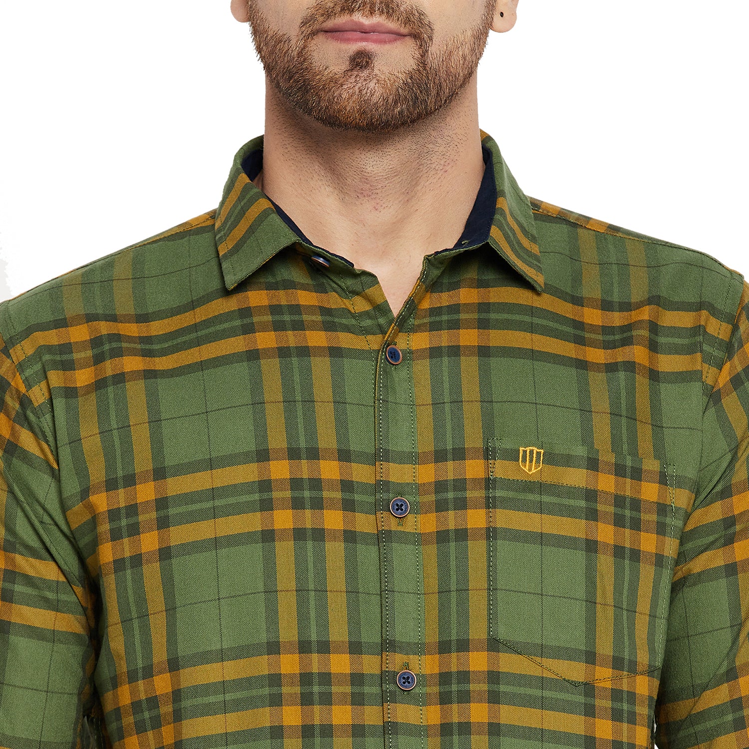 Duke Urban Men Slim Fit Solid Spread Collar Casual Shirt (SDO5CKOE)