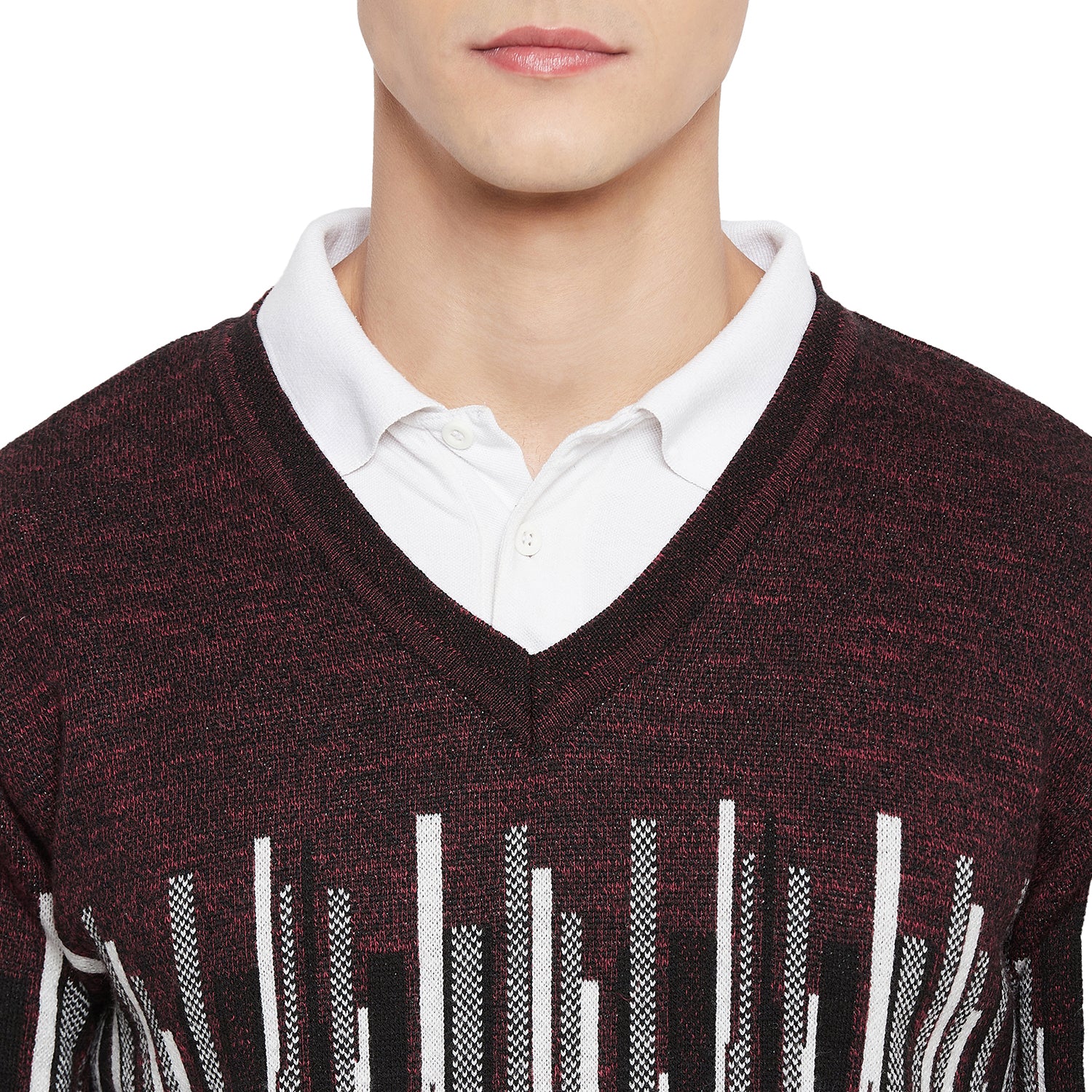 Duke Urban Men Full Sleeve V Neck Sweater (SDS663)