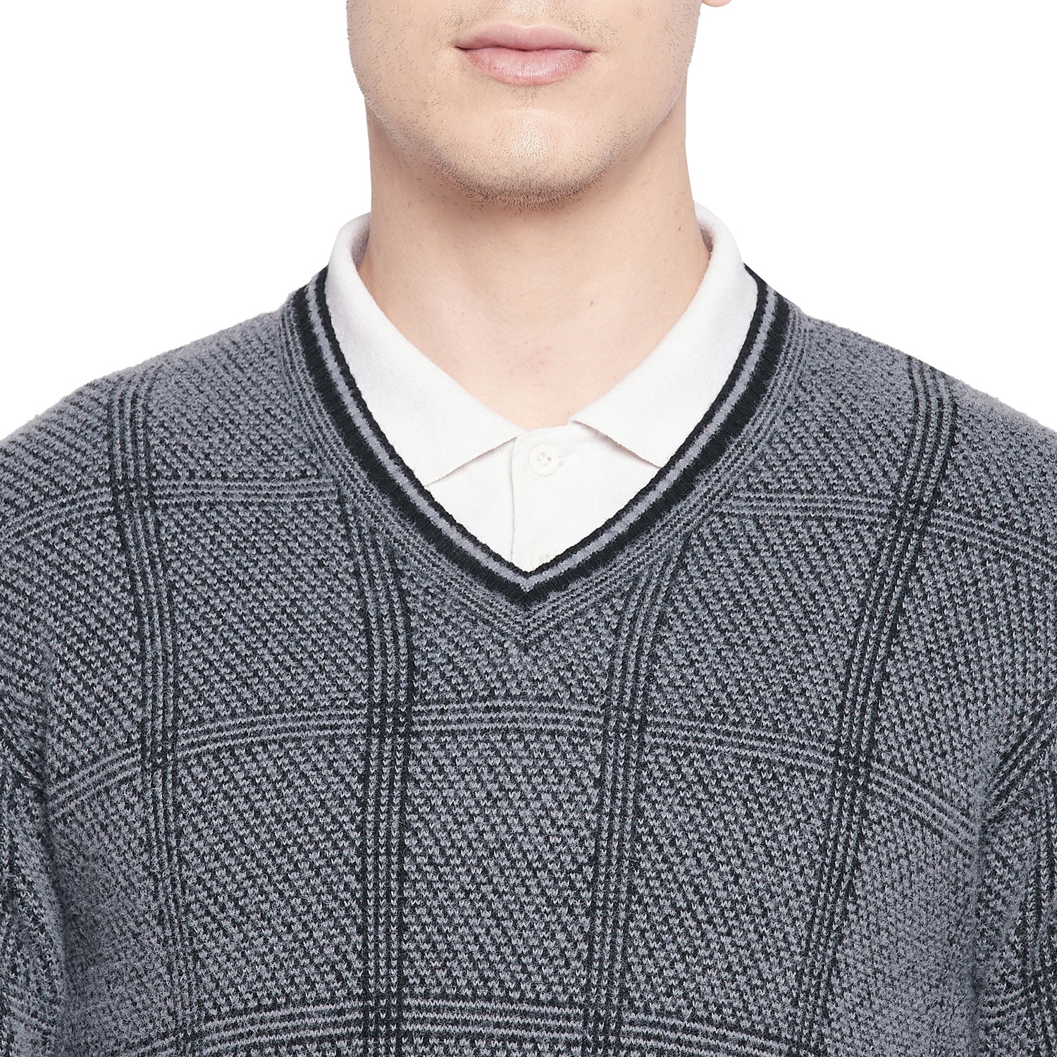 Duke Urban Men Full Sleeve V Neck Sweater (SDS2067)