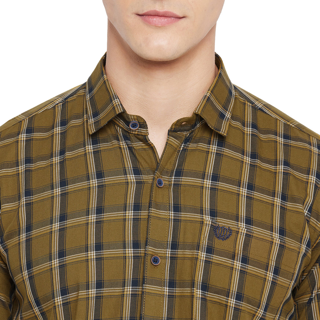 Duke Stardust Men Full Sleeve Cotton Shirt (SDO6CKE)