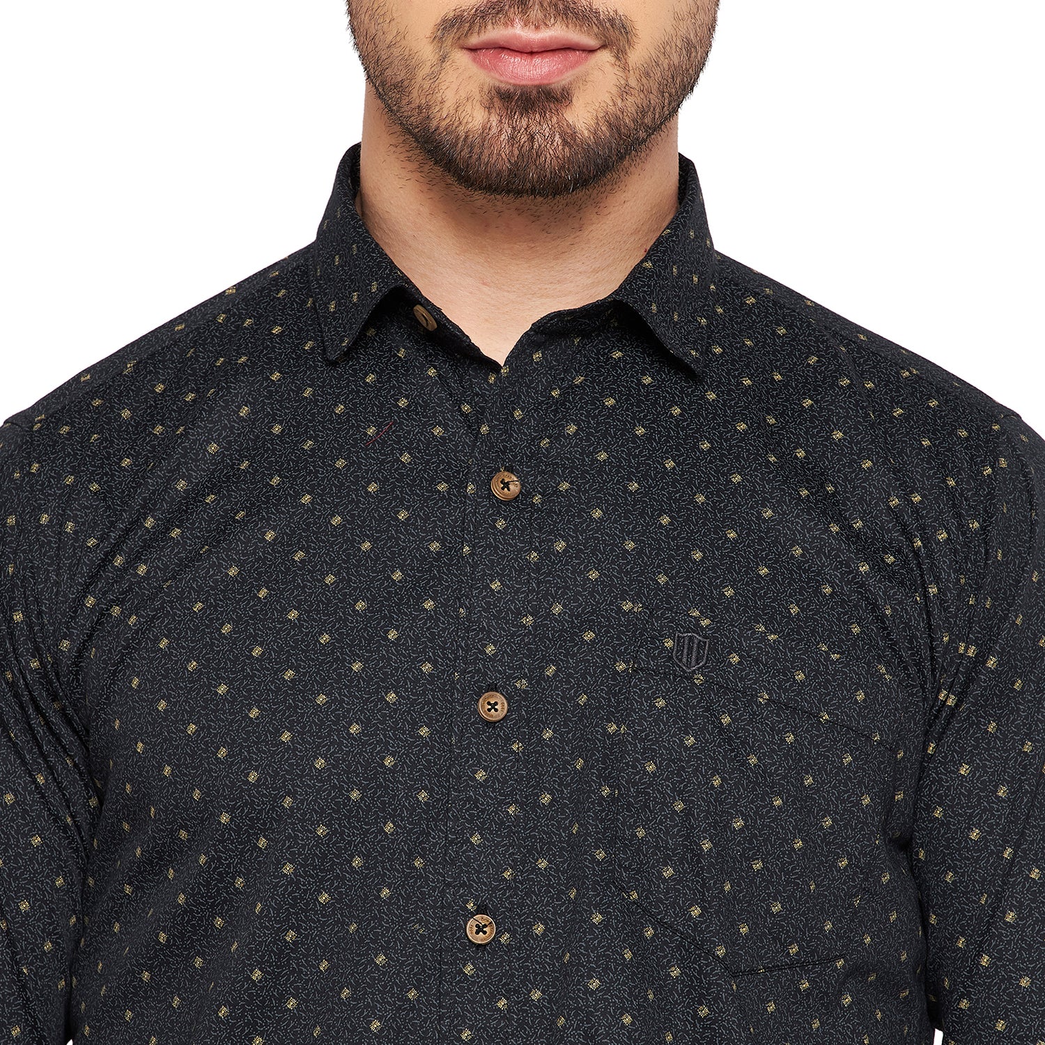 Duke Urban Men Slim Fit Printed Spread Collar Casual Shirt (SDO8PRSI)