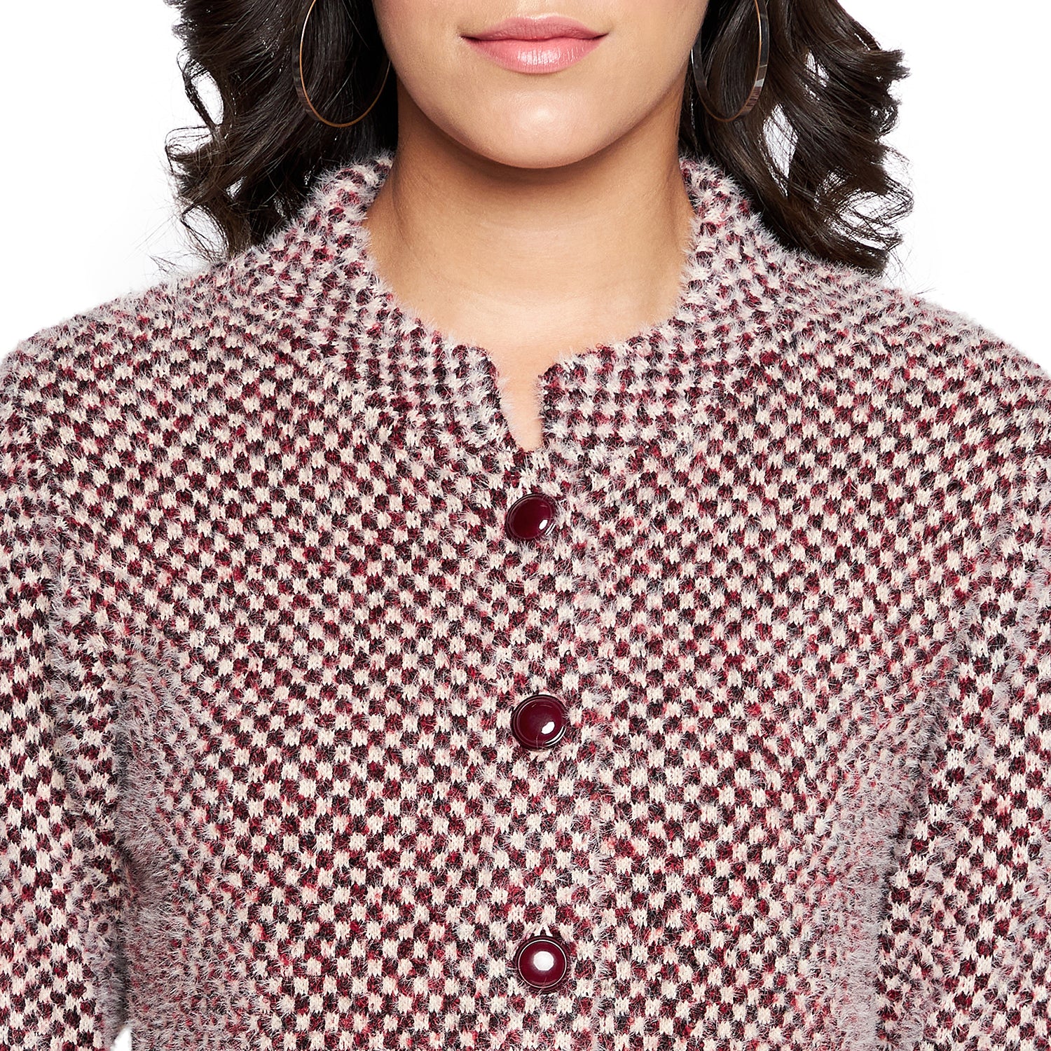Duke Urban Women Full sleeve Collared Neck Cardigan (SDS1117)