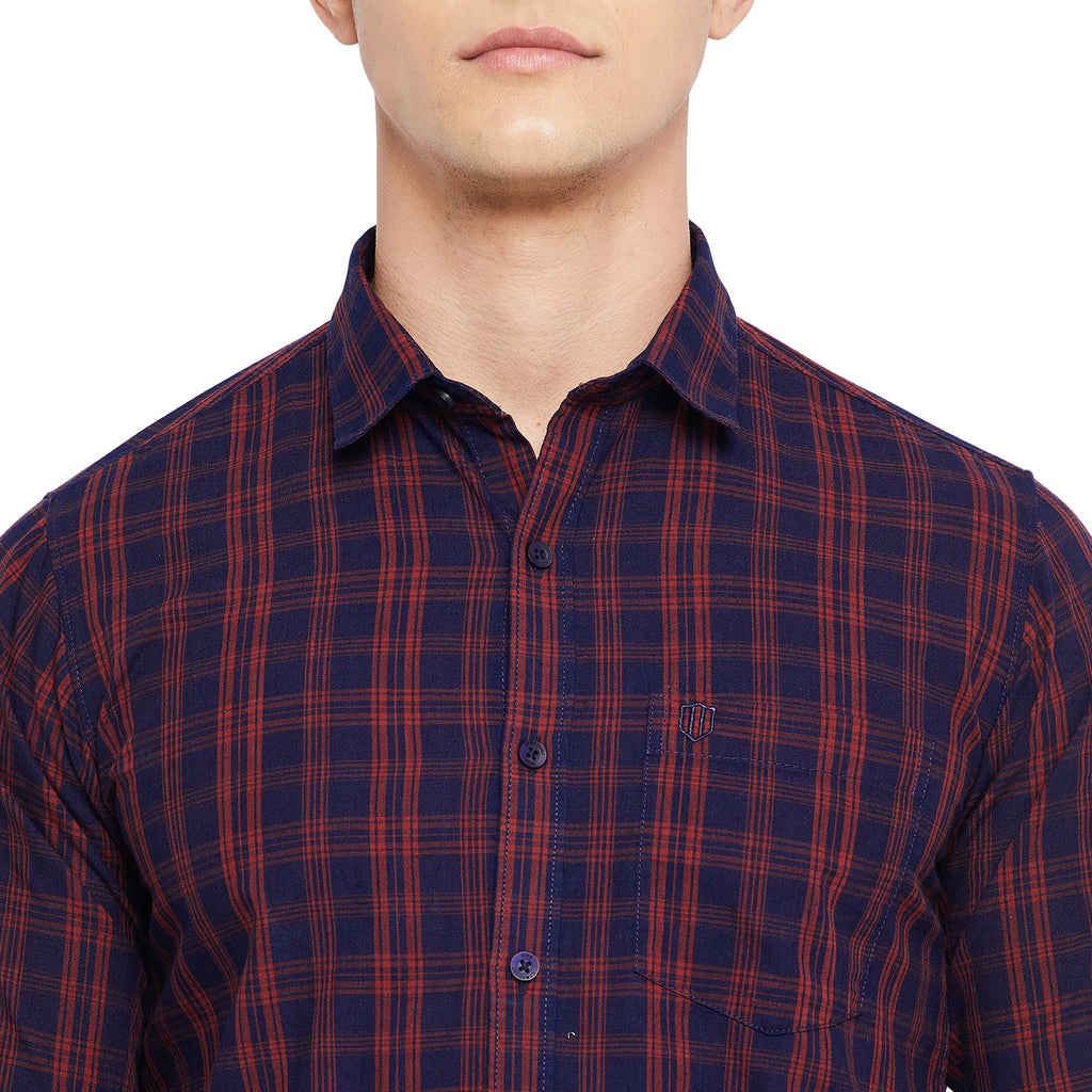 Duke Stardust Men Full Sleeve Cotton Shirt (SDO5CKTE)