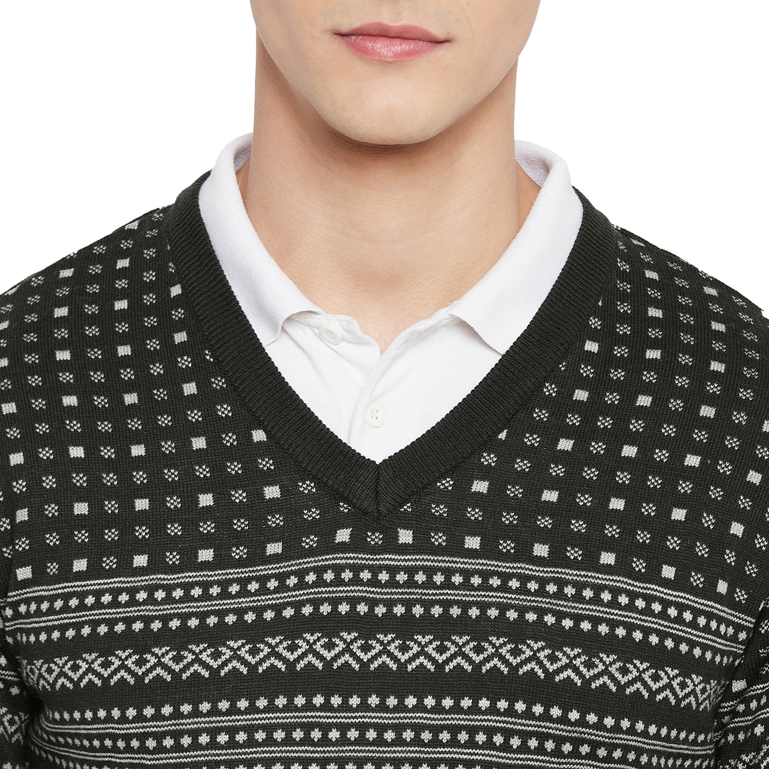 Duke Urban Men Full Sleeve V Neck Sweater (SDS668)
