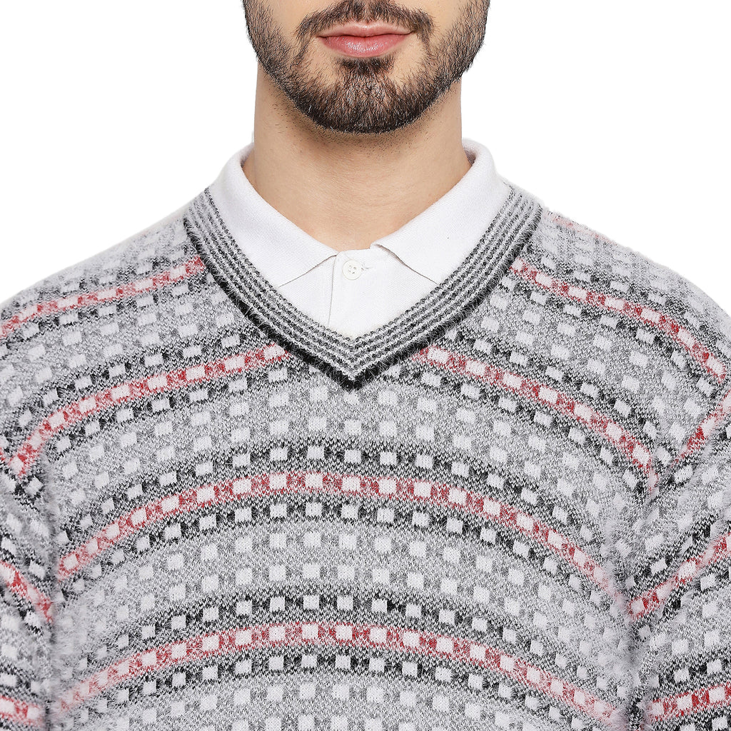 Duke Stardust Men Full Sleeve V Neck Sweater (SDS2064)