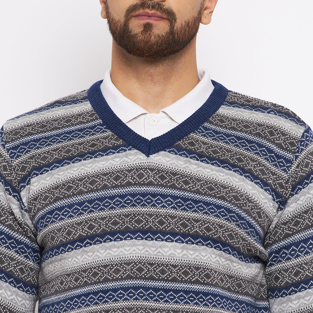Duke Urban Men Full Sleeve V-Neck Sweater (SDS2060)