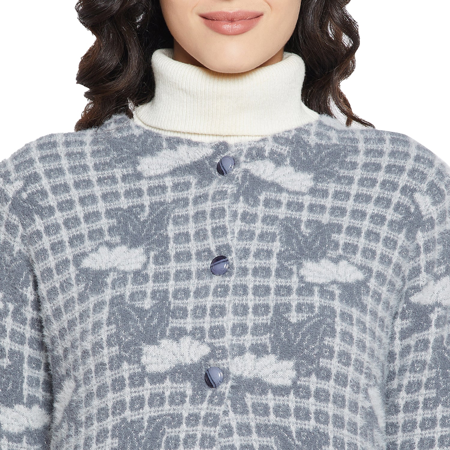 Duke Urban Women Full sleeve Round Neck Cardigan (SDS1055)