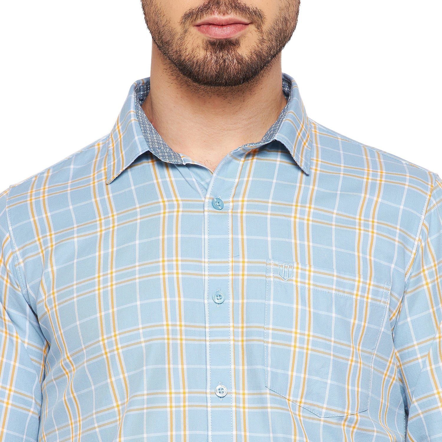 Duke Urban Men Slim Fit Checkered Spread Collar Casual Shirt (SD7CKTQ)