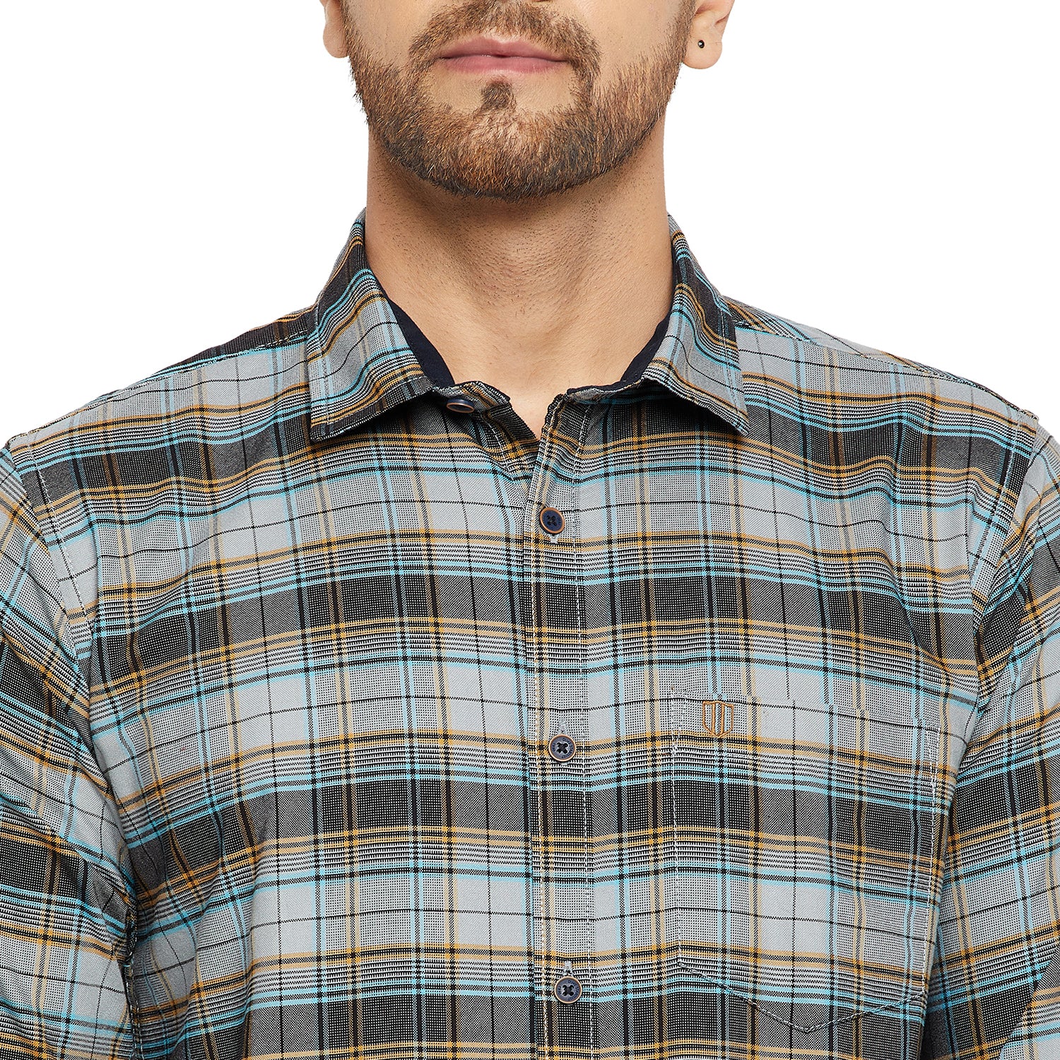 Duke Stardust Men Slim Fit Solid Spread Collar Casual Shirt (SDO5CKOG)