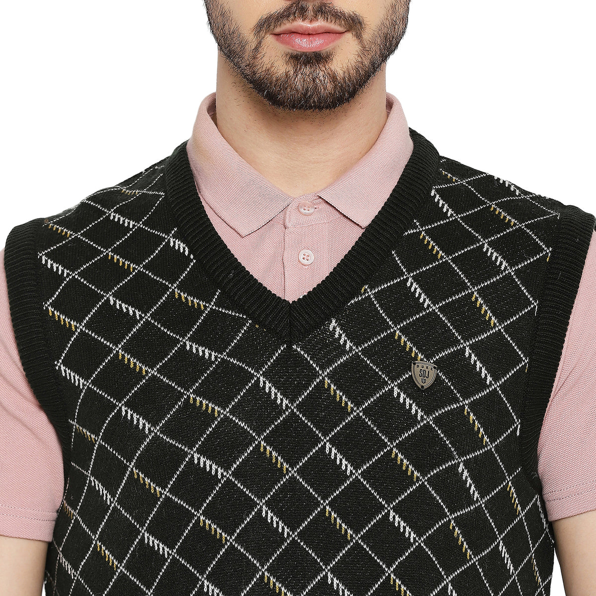 Duke Urban Men Sleeveless V Neck Sweater (SDS2027)
