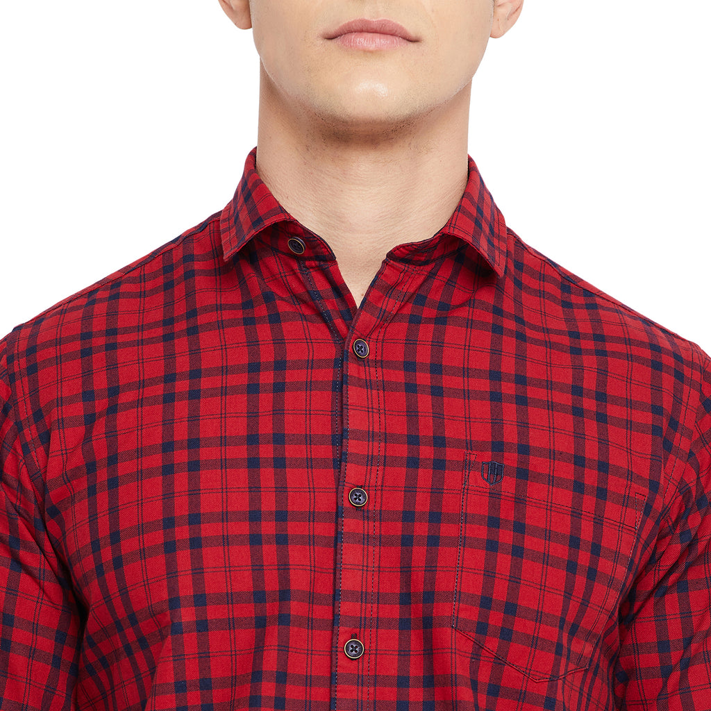 Duke Stardust Men Full Sleeve  Cotton Shirt (SDO5CKIA)