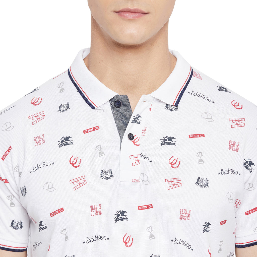 Duke Stardust Men Half Sleeve Cotton T-shirt (LF5494)