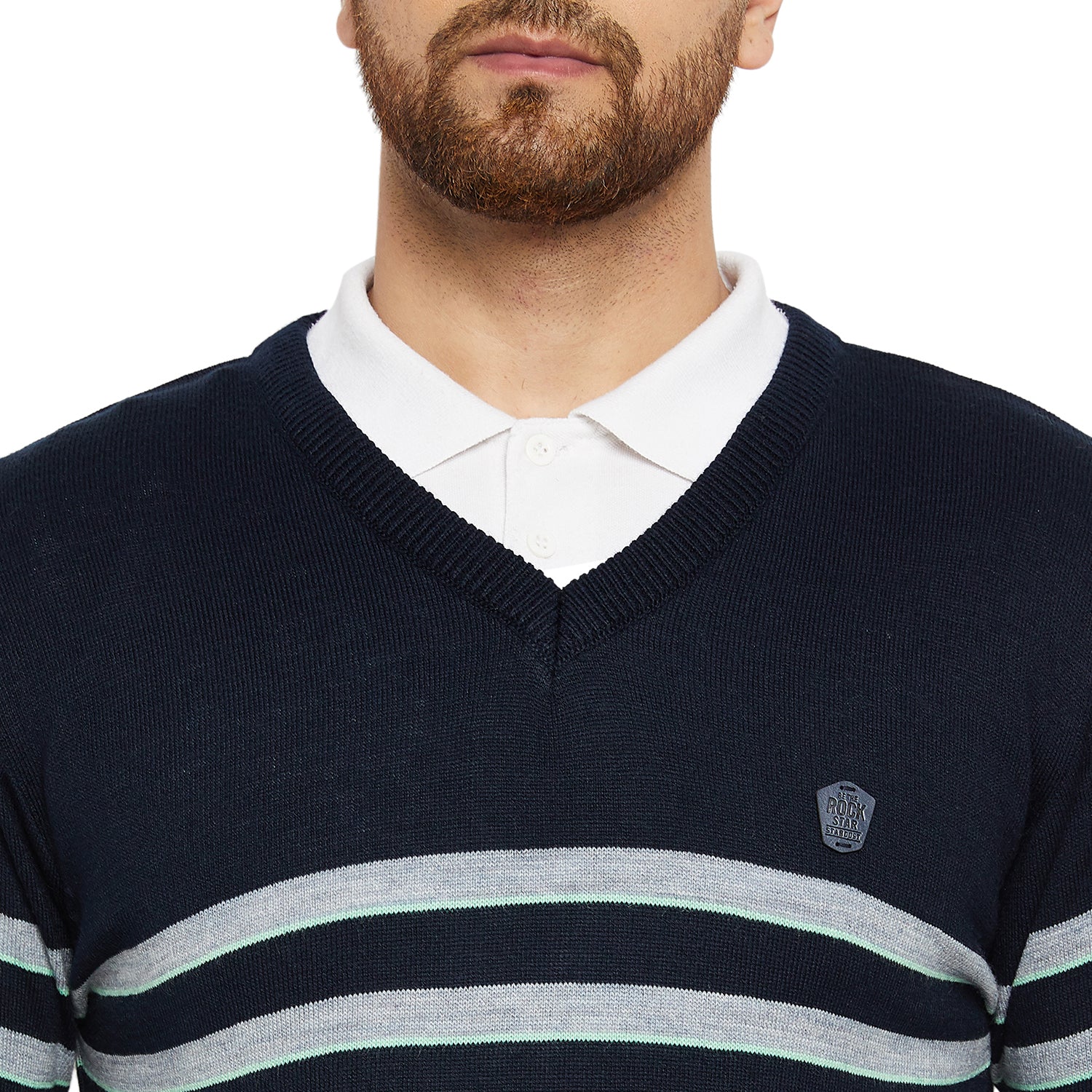 Duke Stardust Men V Neck Sweater (SDS8069)