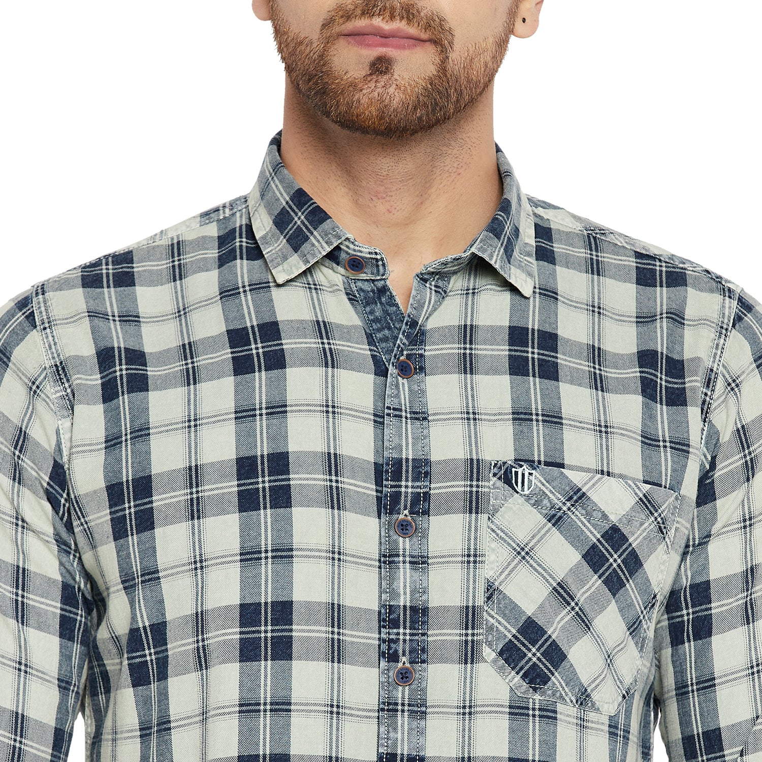 Duke Urban Men Slim Fit Solid Spread Collar Casual Shirt (SDO9CKIF)