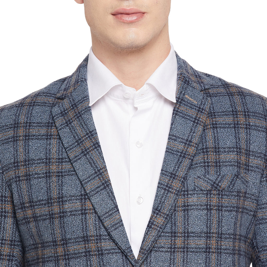 Duke Stardust Men Full Sleeve Lapel Neck Coat (SDZ933)