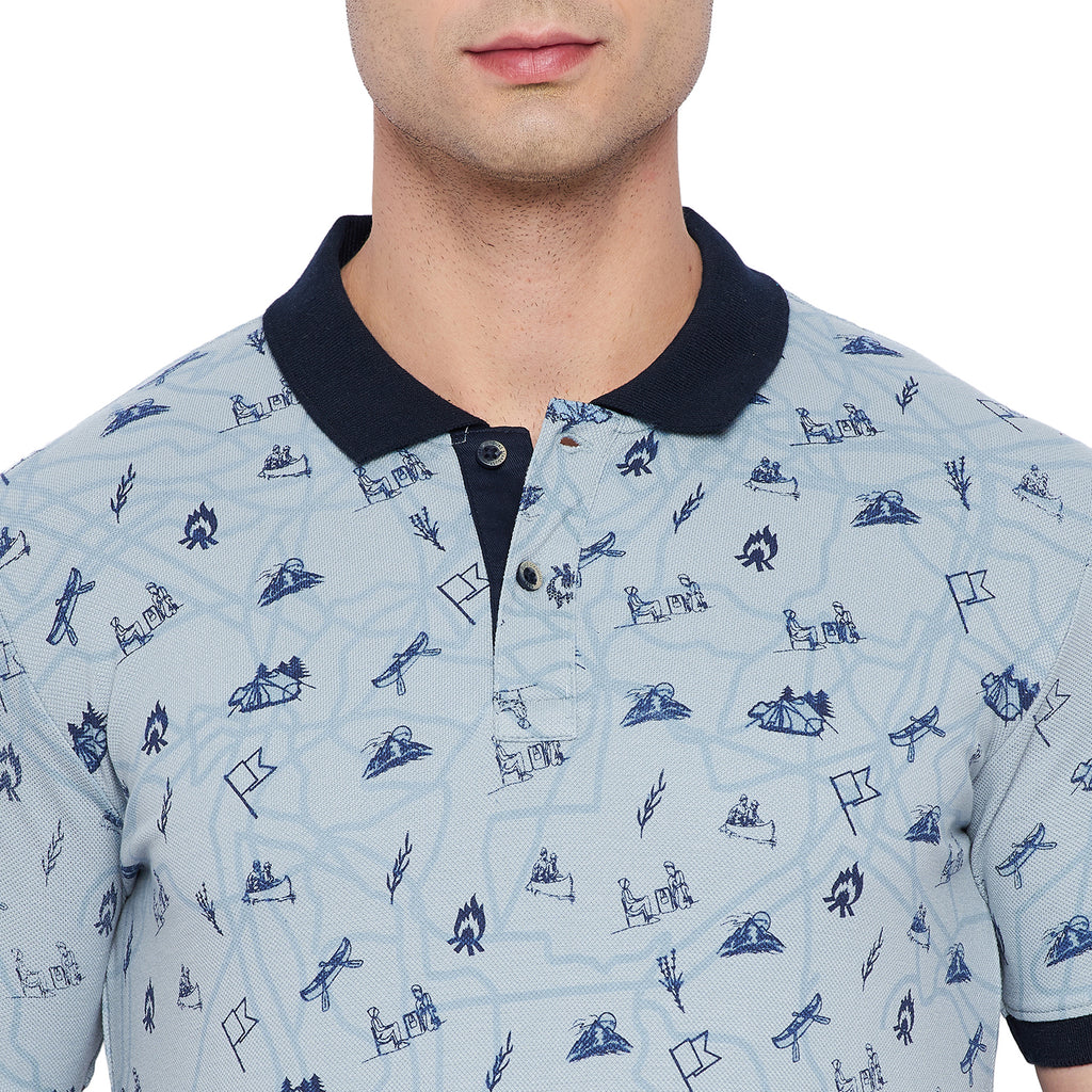 Duke Stardust Men Half Sleeve Cotton T-shirt (LF5237)