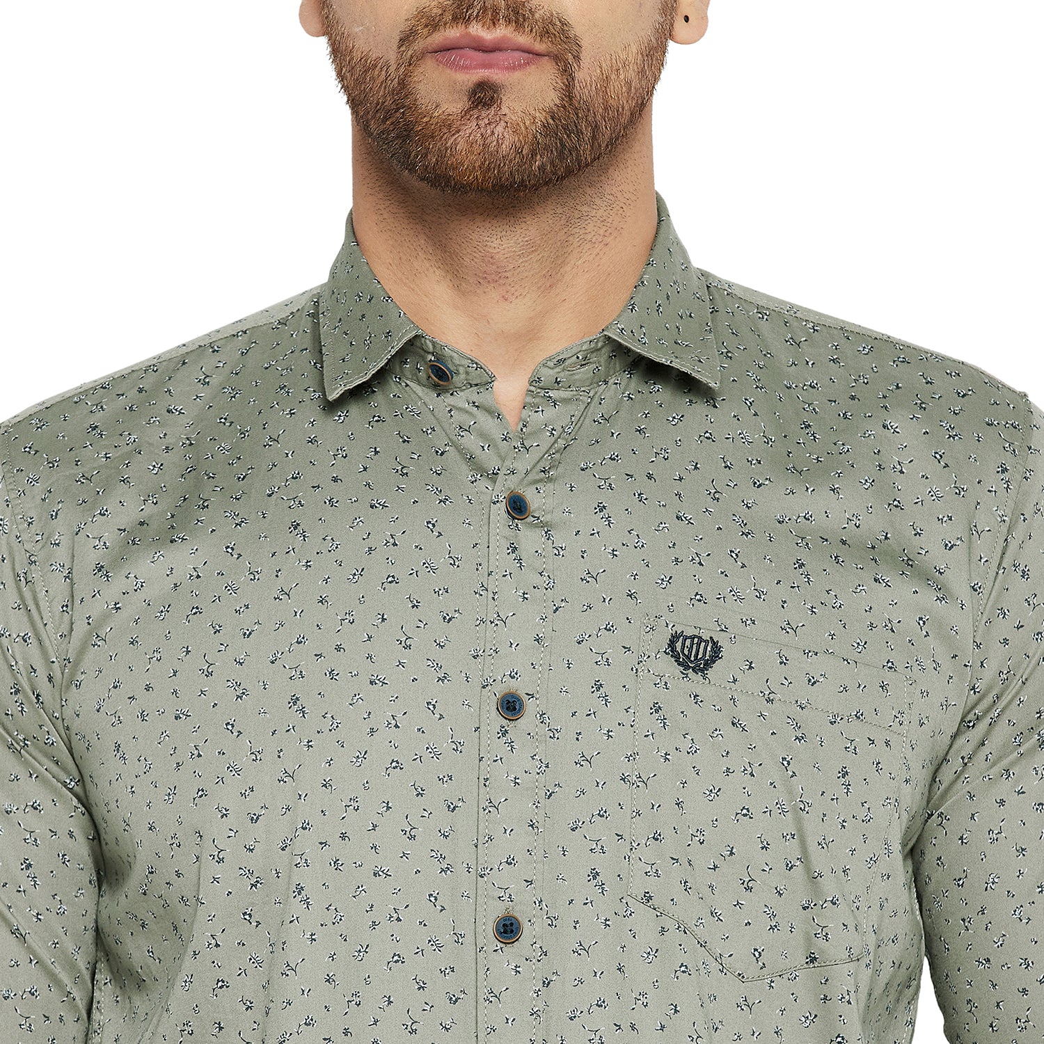 Duke Stardust Men Slim Fit Solid Spread Collar Casual Shirt (SDO6PRTB)