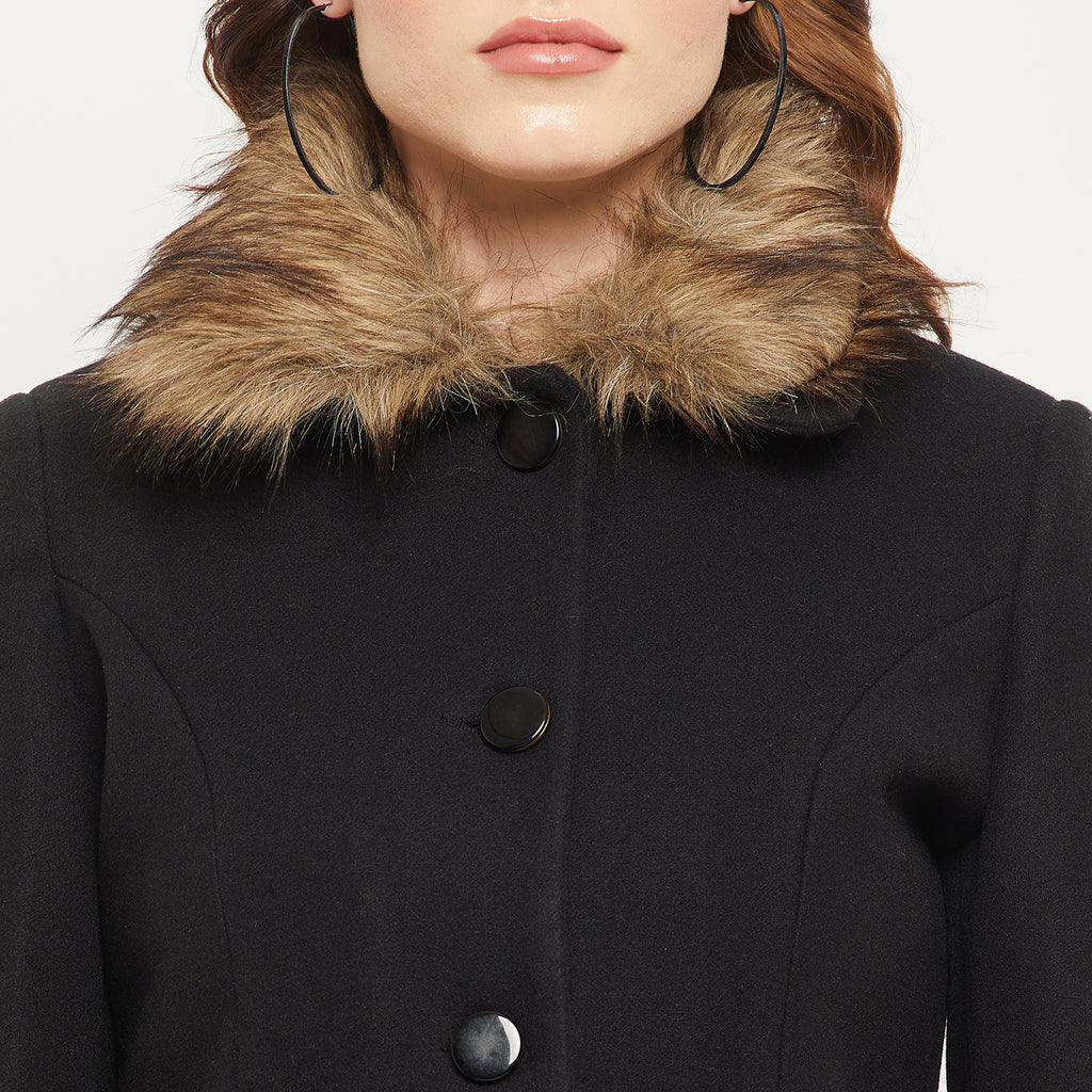 Duke Stardust Women Collared Neck Coat (SDZC104)