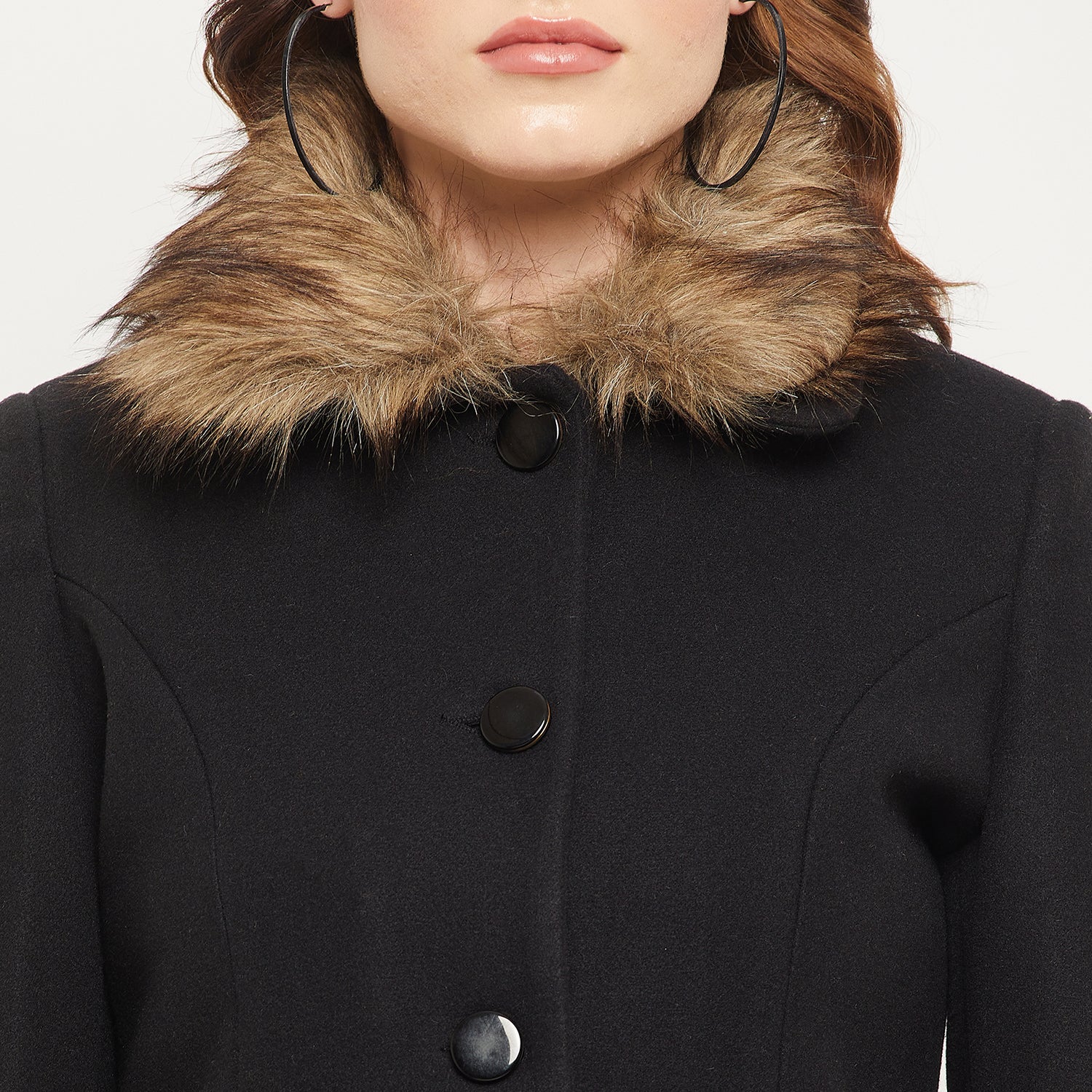 Duke Stardust Women Collared Neck Coat (SDZC104)