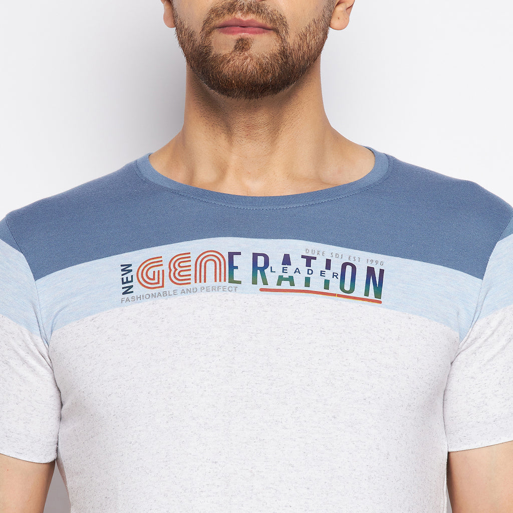 Duke Stardust Men Half Sleeve Cotton T-shirt (LF5472S)