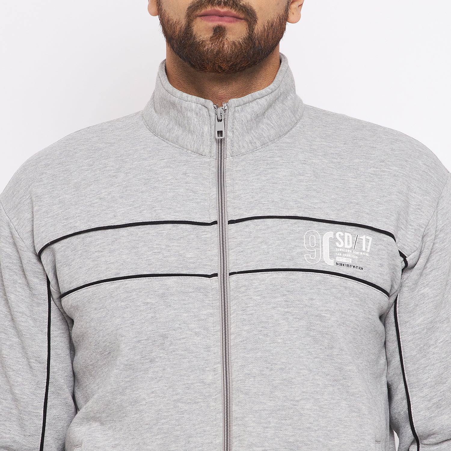 Duke Urban Men Zipper Regular Track Suit (LF3717)