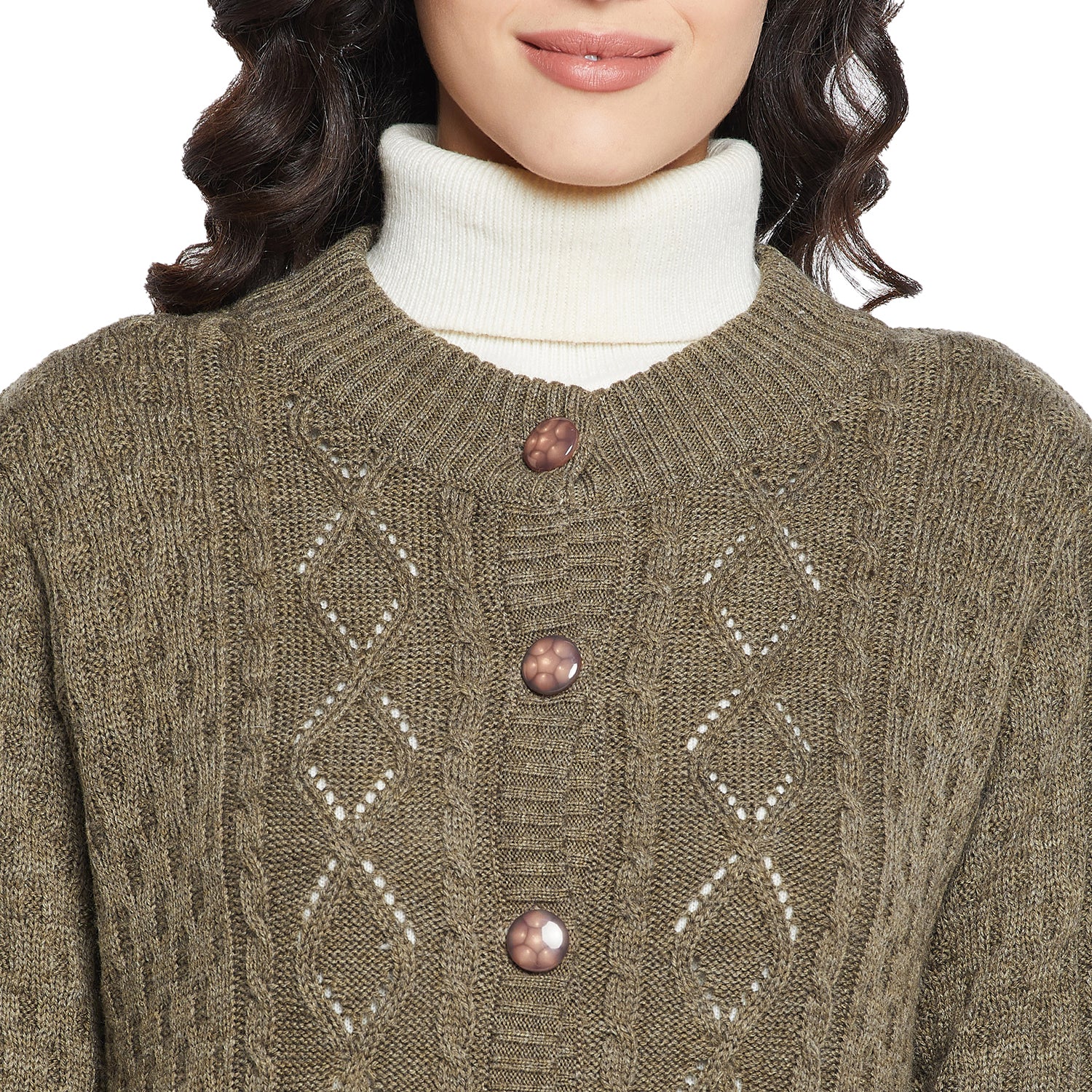 Duke Urban Women Full sleeve Round Neck Cardigan (SDS1116)