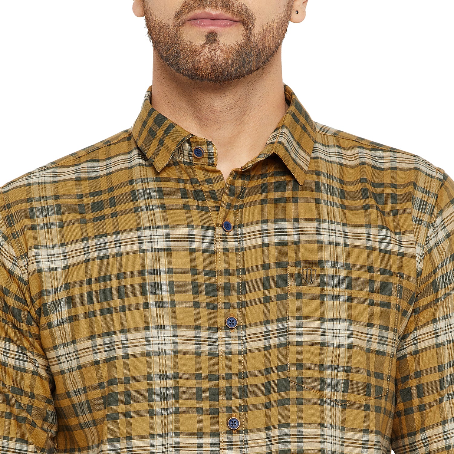 Duke Urban Men Slim Fit Solid Spread Collar Casual Shirt (SDO5CKOF)
