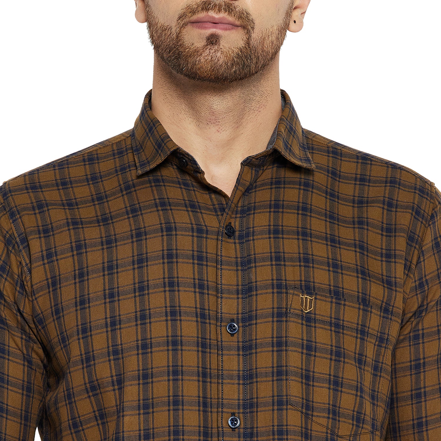 Duke Urban Men Slim Fit Solid Spread Collar Casual Shirt (SDO8CKLD)