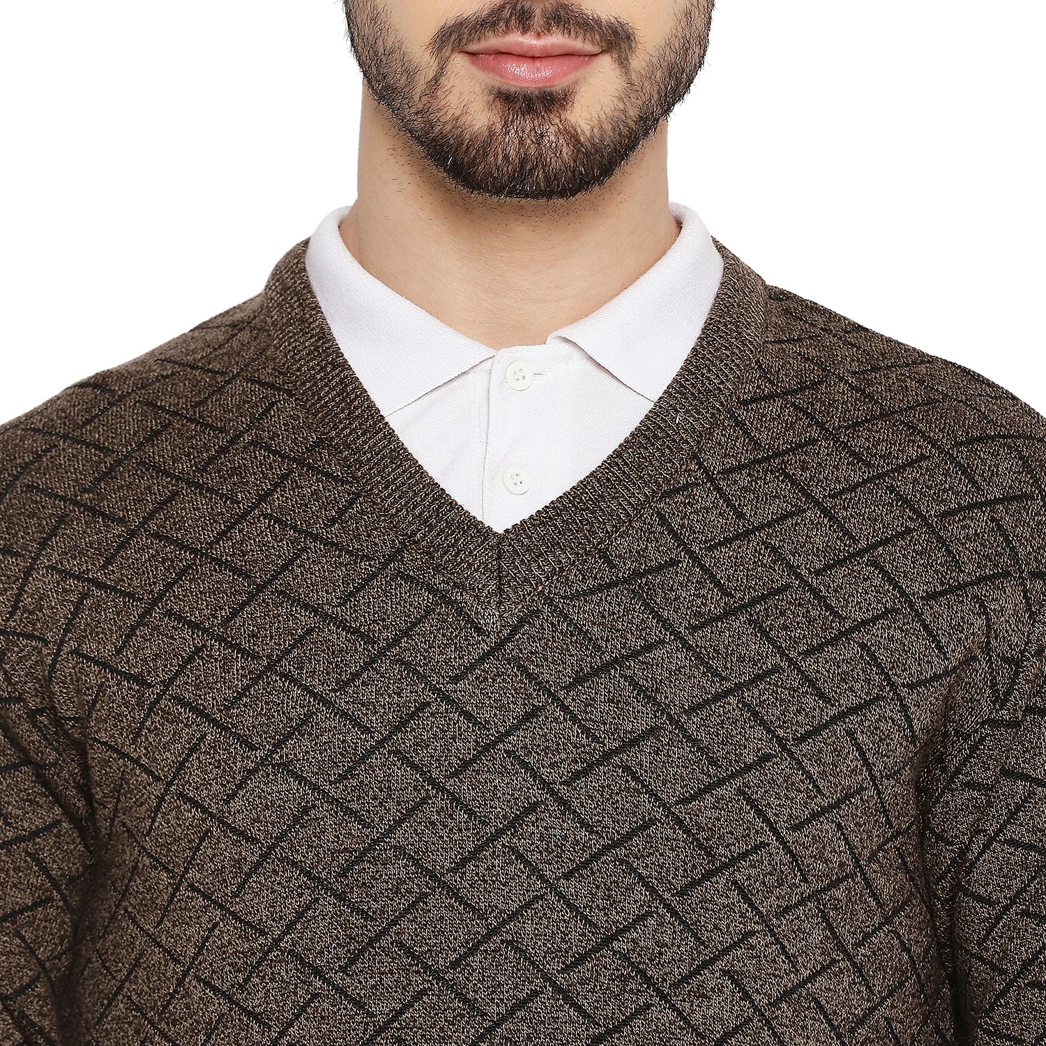 Duke Urban Men Full Sleeve V Neck Sweater (SDS2055)