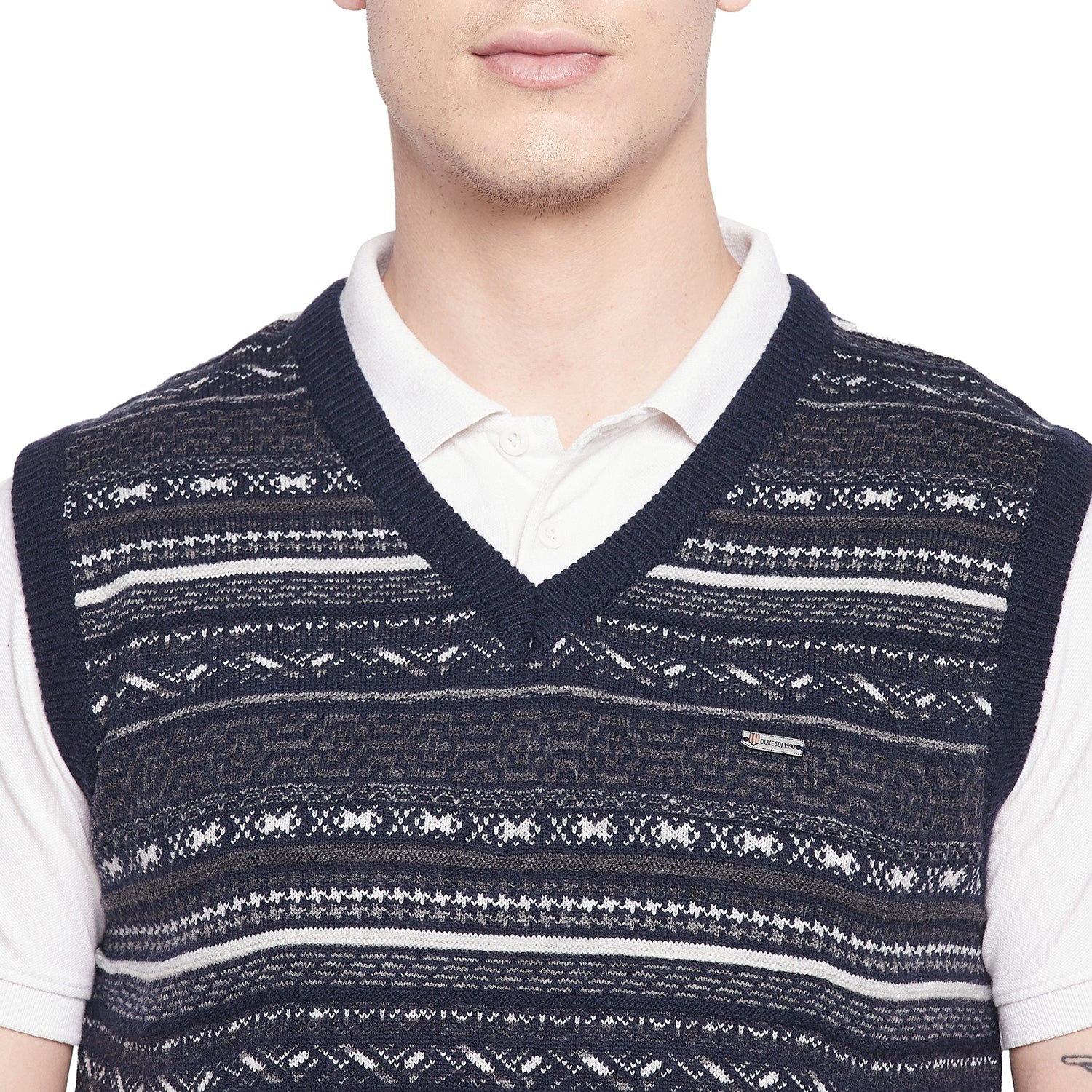 Duke Urban Men Sleeveless V Neck Sweater (SDS2029)
