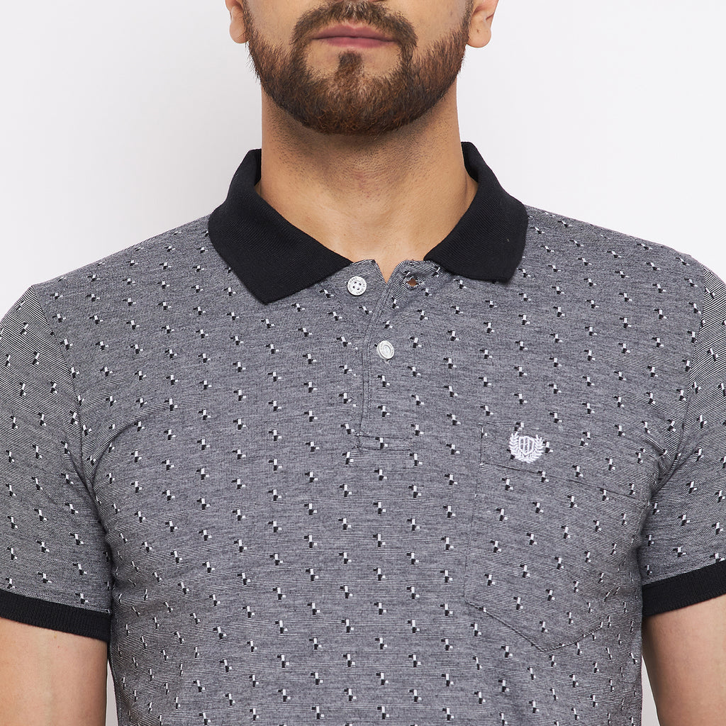 Duke Stardust Men Half Sleeve Cotton T-shirt (LF5378)