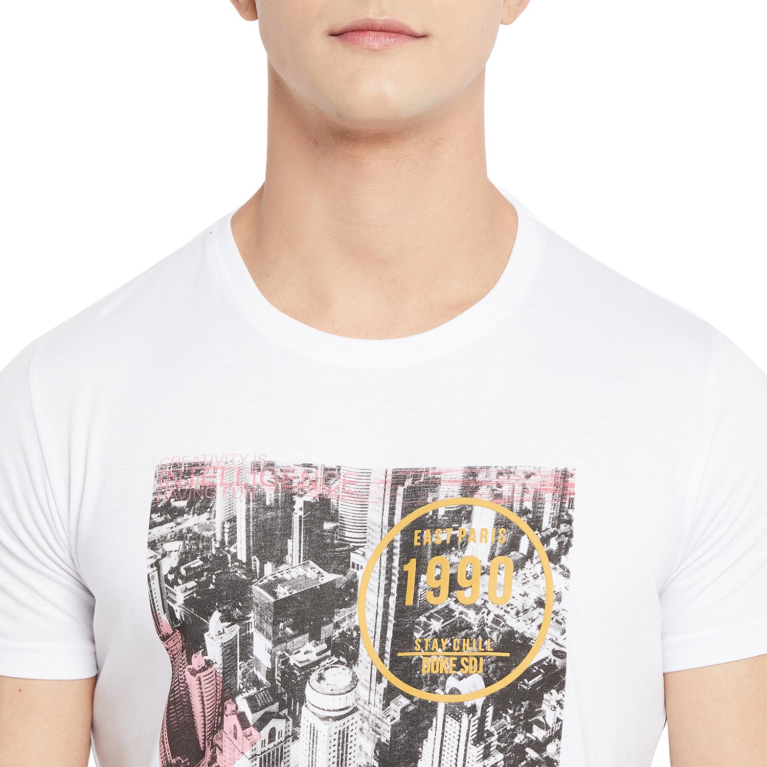 Duke Stardust Men Half Sleeve Cotton T-shirt (LF5227)