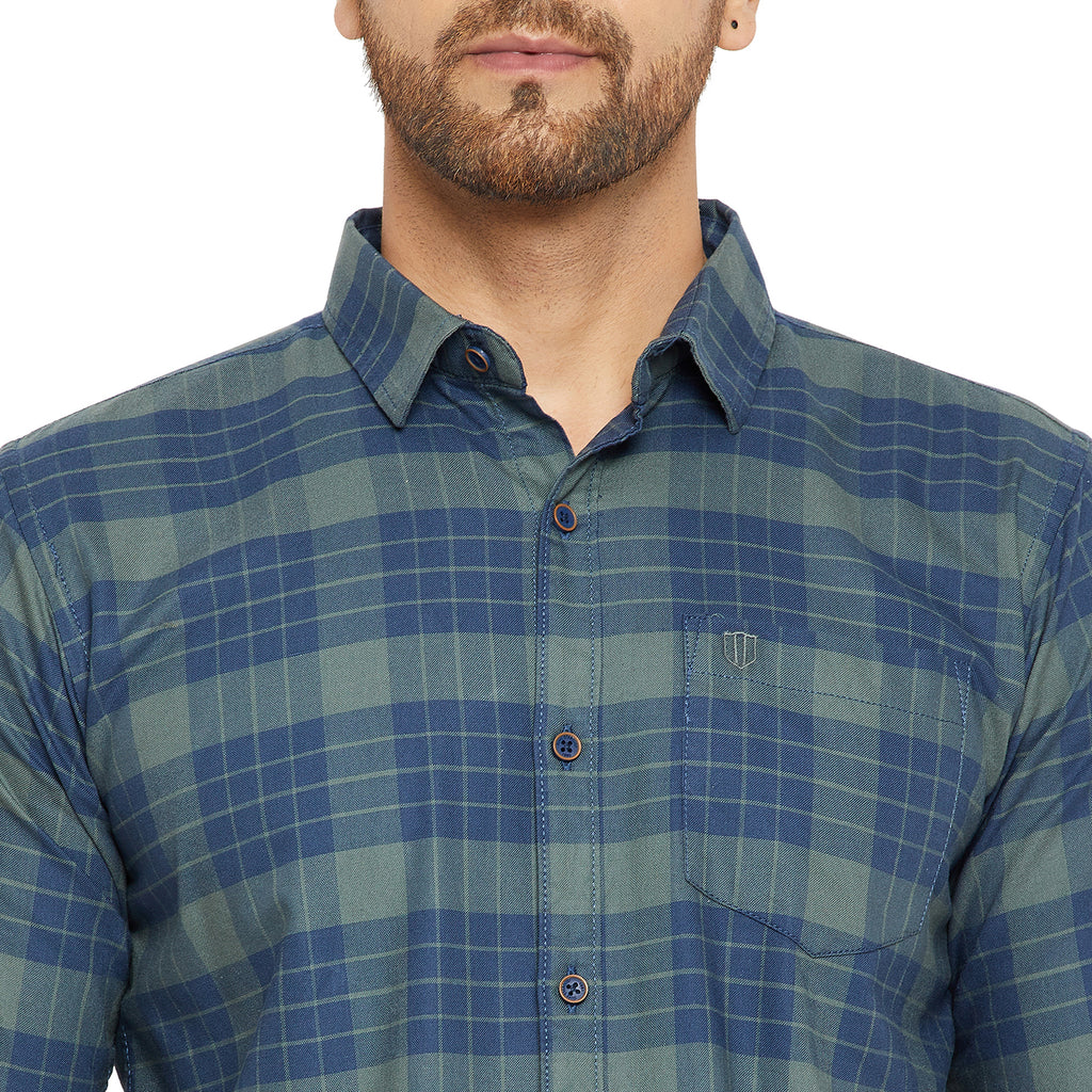 Duke Stardust Men Slim Fit Solid Spread Collar Casual Shirt (SDO5CKOJ)