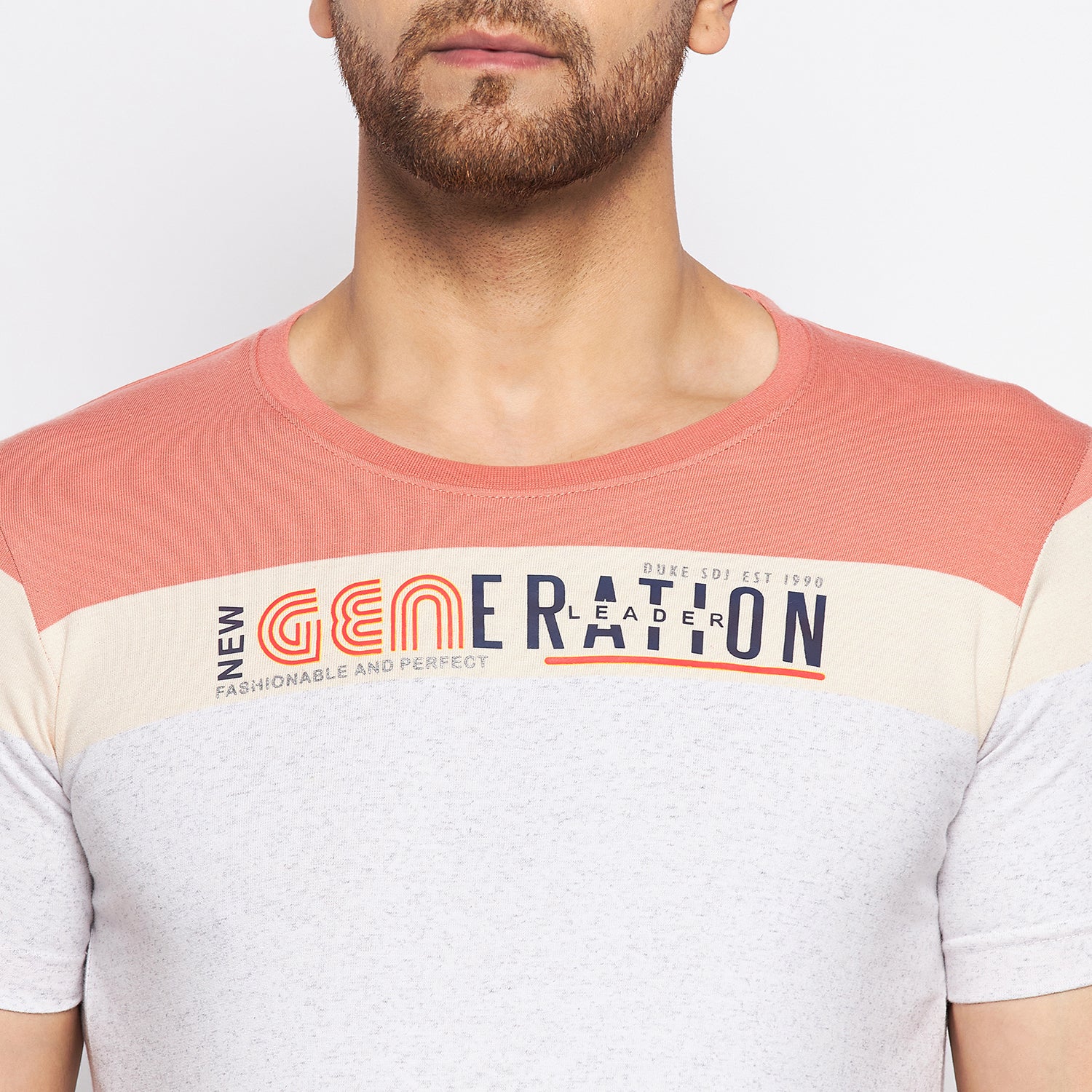 Duke Stardust Men Half Sleeve Cotton T-shirt (LF5472S)