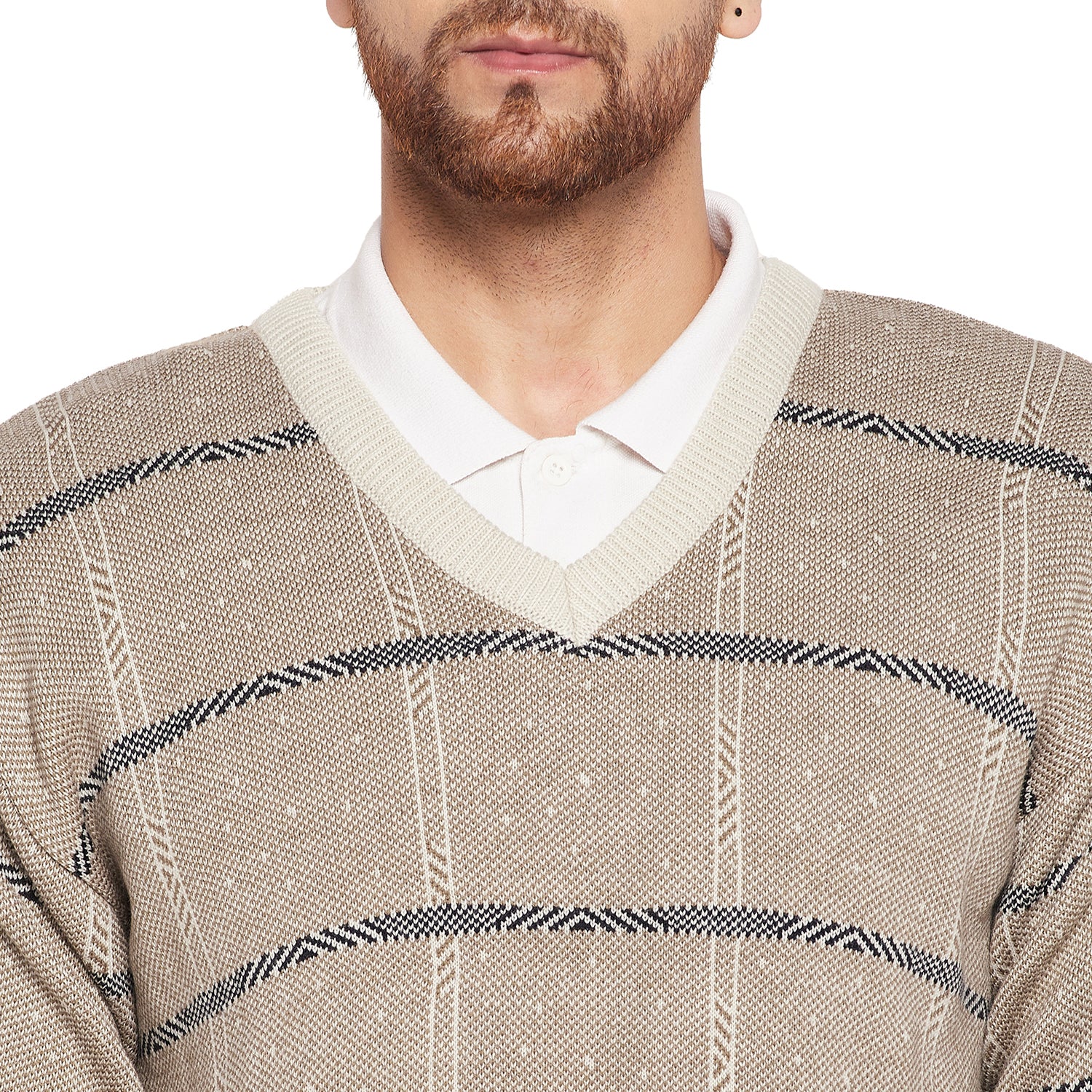 Duke Urban Men Full Sleeve V-Neck Sweater (SDS708R)