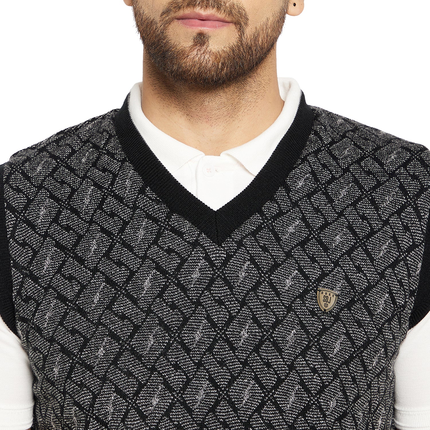 Duke Urban Men Sleeveless Reversible Sweater (SDS2042)