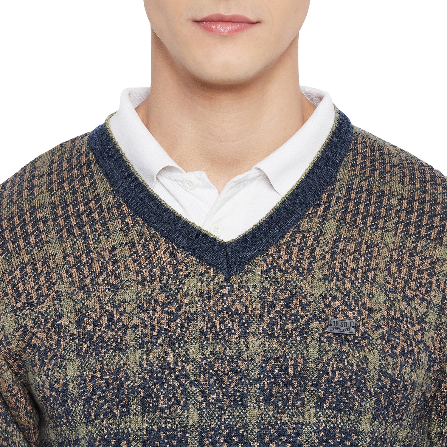 Duke Urban Men Full Sleeve V Neck Sweater (SDS2049)