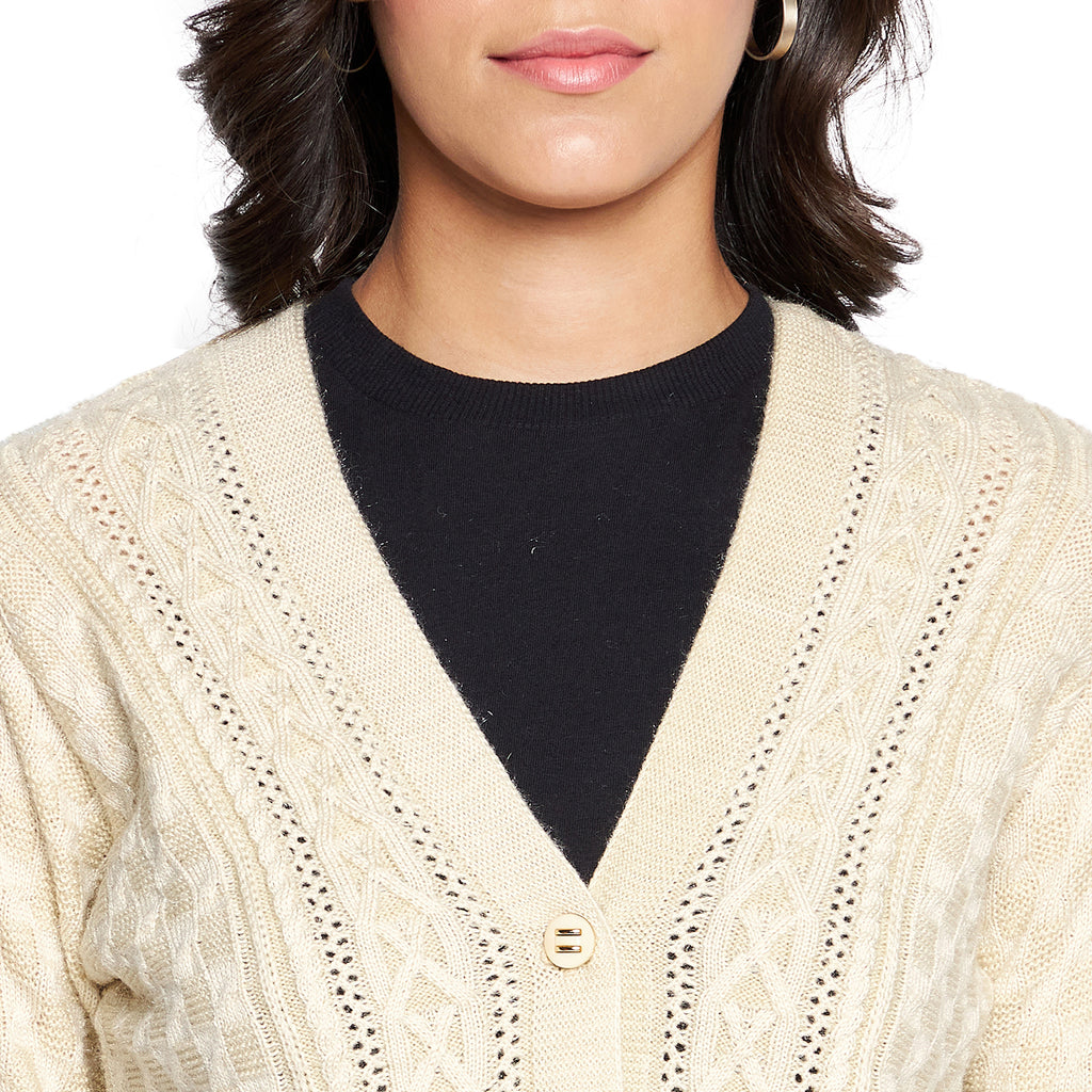 Duke Urban Women Full sleeve V Neck Cardigan (SDS1049)