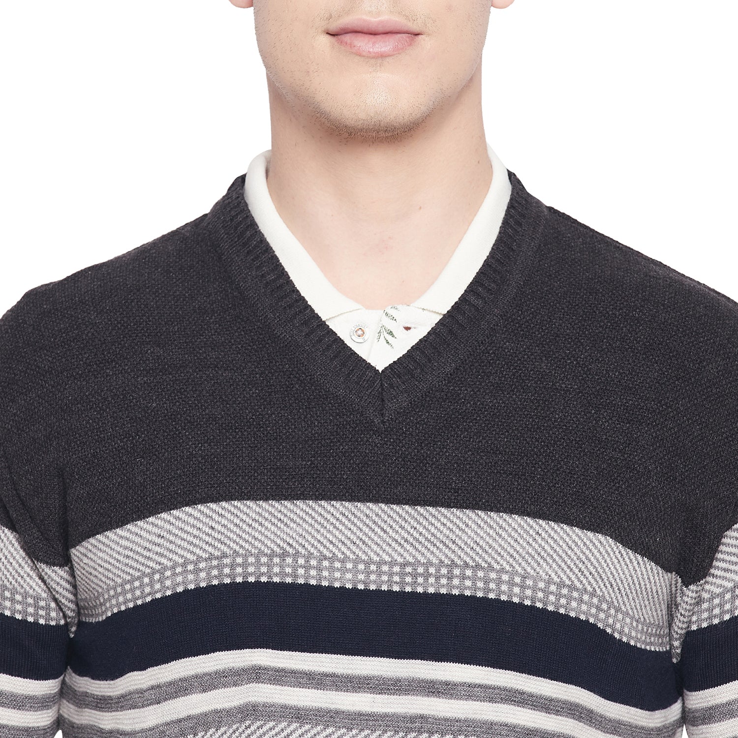 Duke Urban Men Full Sleeve V Neck Sweater (SDS2044)