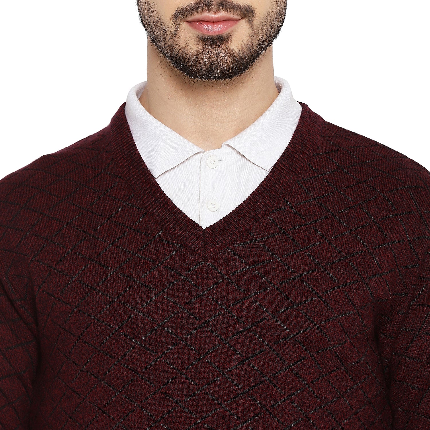 Duke Urban Men Full Sleeve V Neck Sweater (SDS2055)