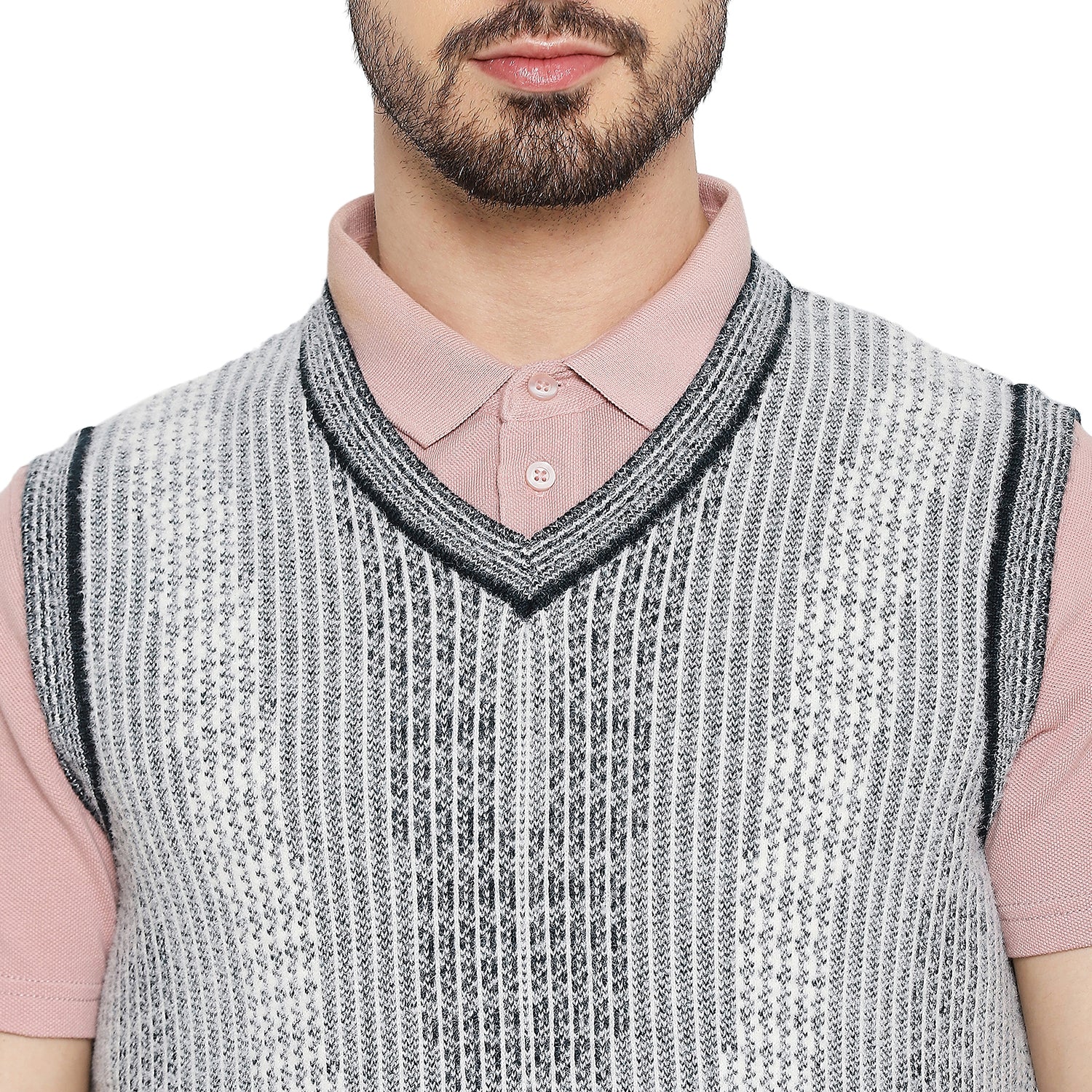 Duke Urban Men Sleeveless V Neck Sweater (SDS2031)