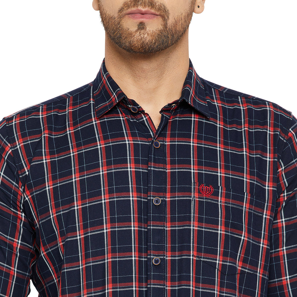 Duke Stardust Men Slim Fit Solid Spread Collar Casual Shirt (SDO6CKF)