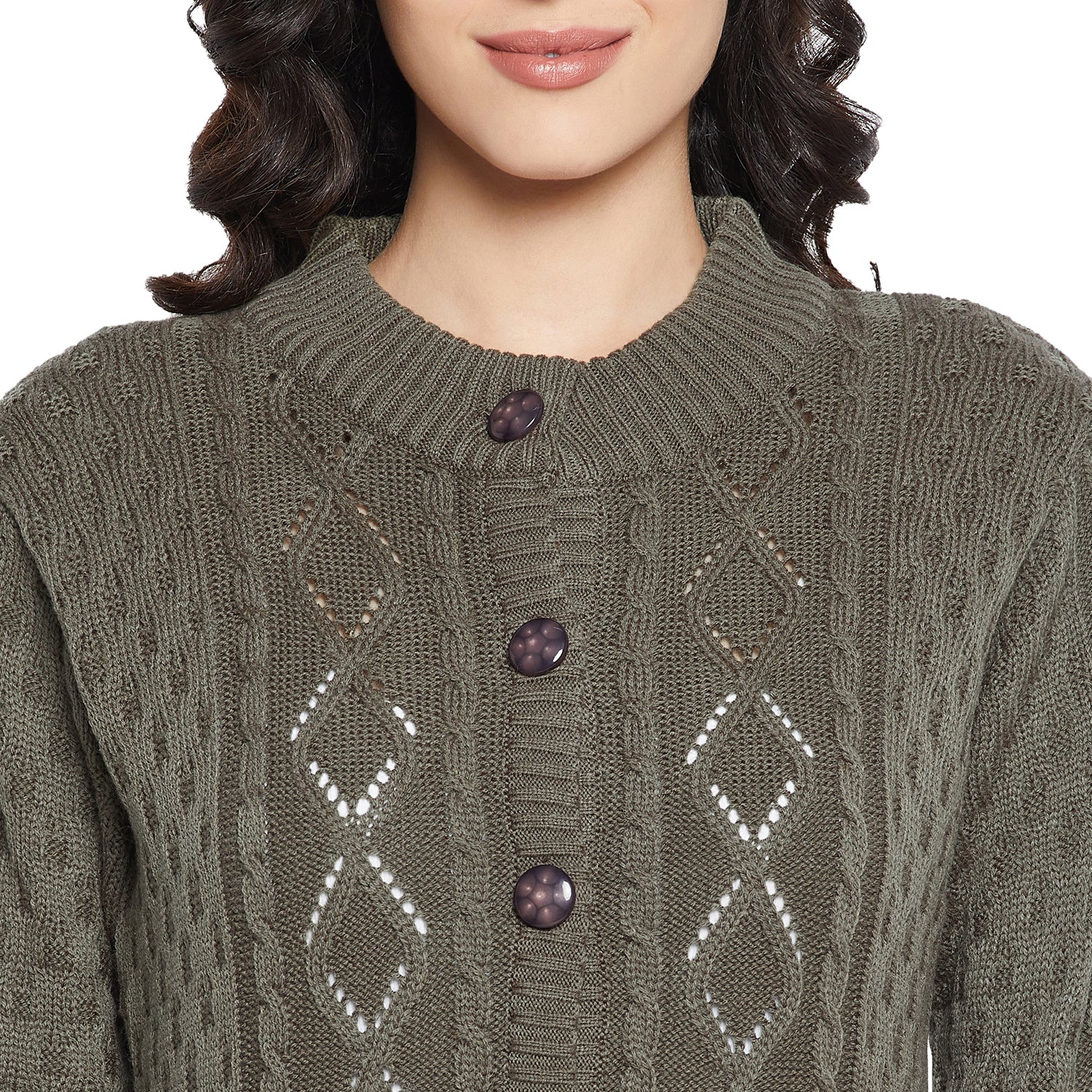 Duke Urban Women Full sleeve Round Neck Cardigan (SDS1116)