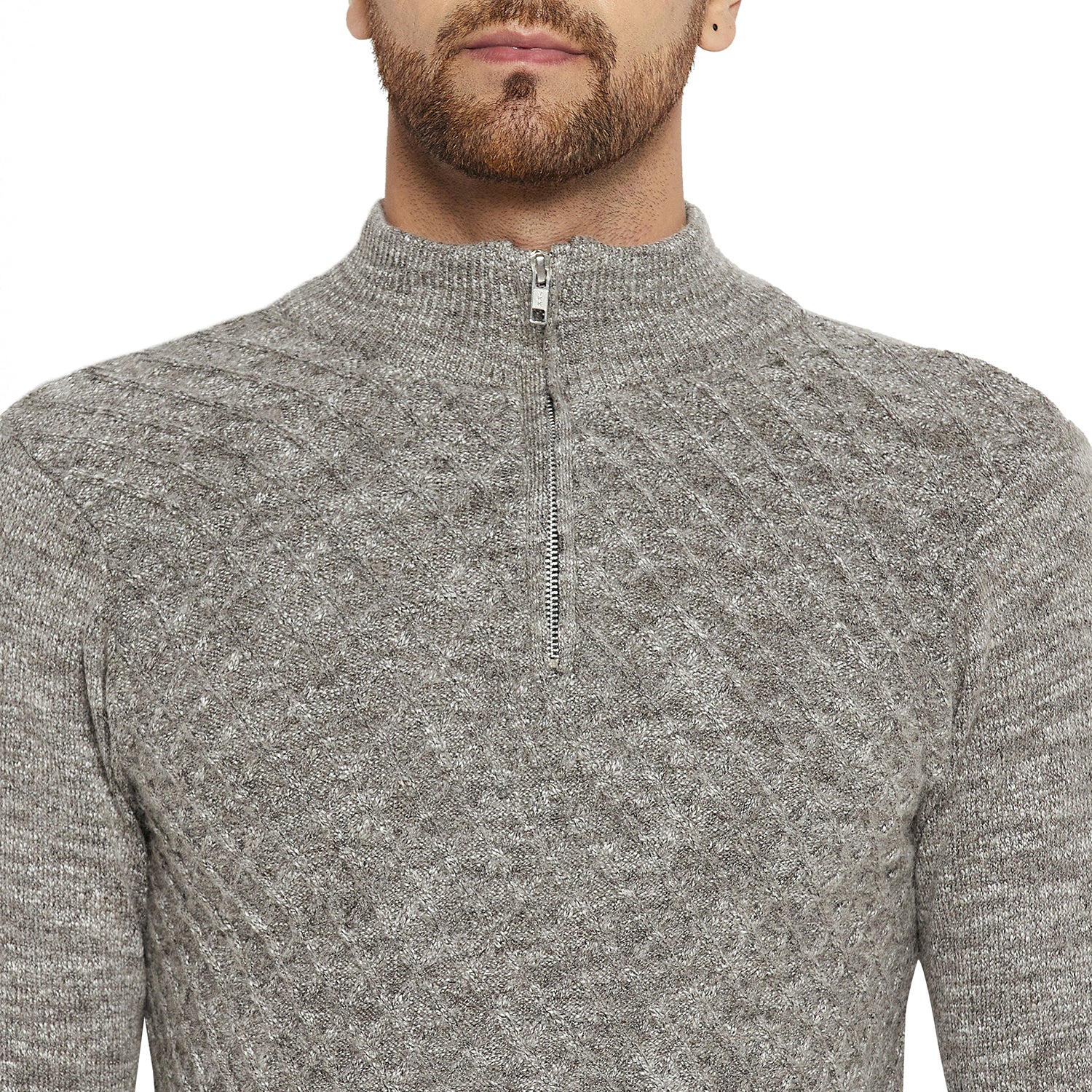 Duke Urban Men Full Sleeve Half Zip Sweater (SDS2080)