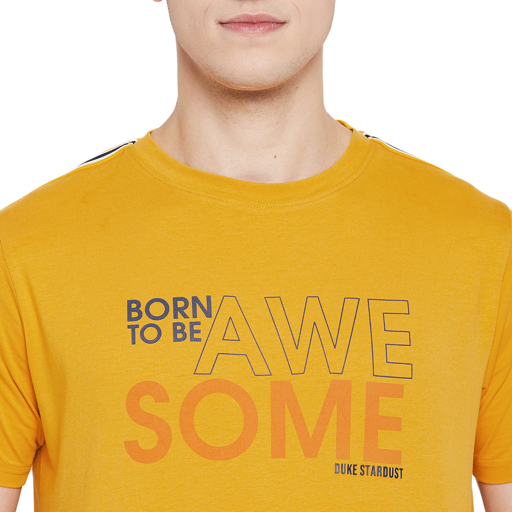 Duke Stardust Men Half Sleeve Cotton T-shirt (LF5277)