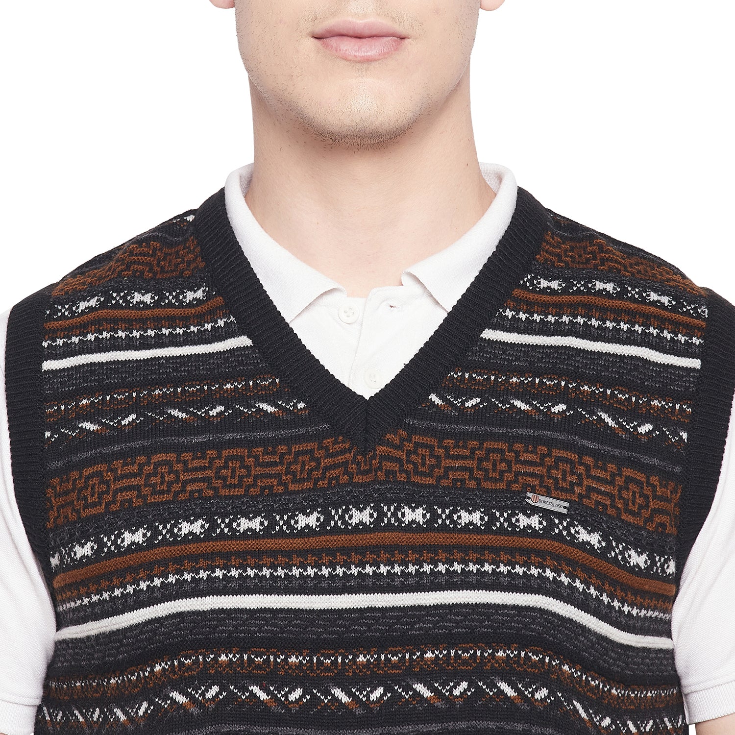 Duke Urban Men Sleeveless V Neck Sweater (SDS2029)